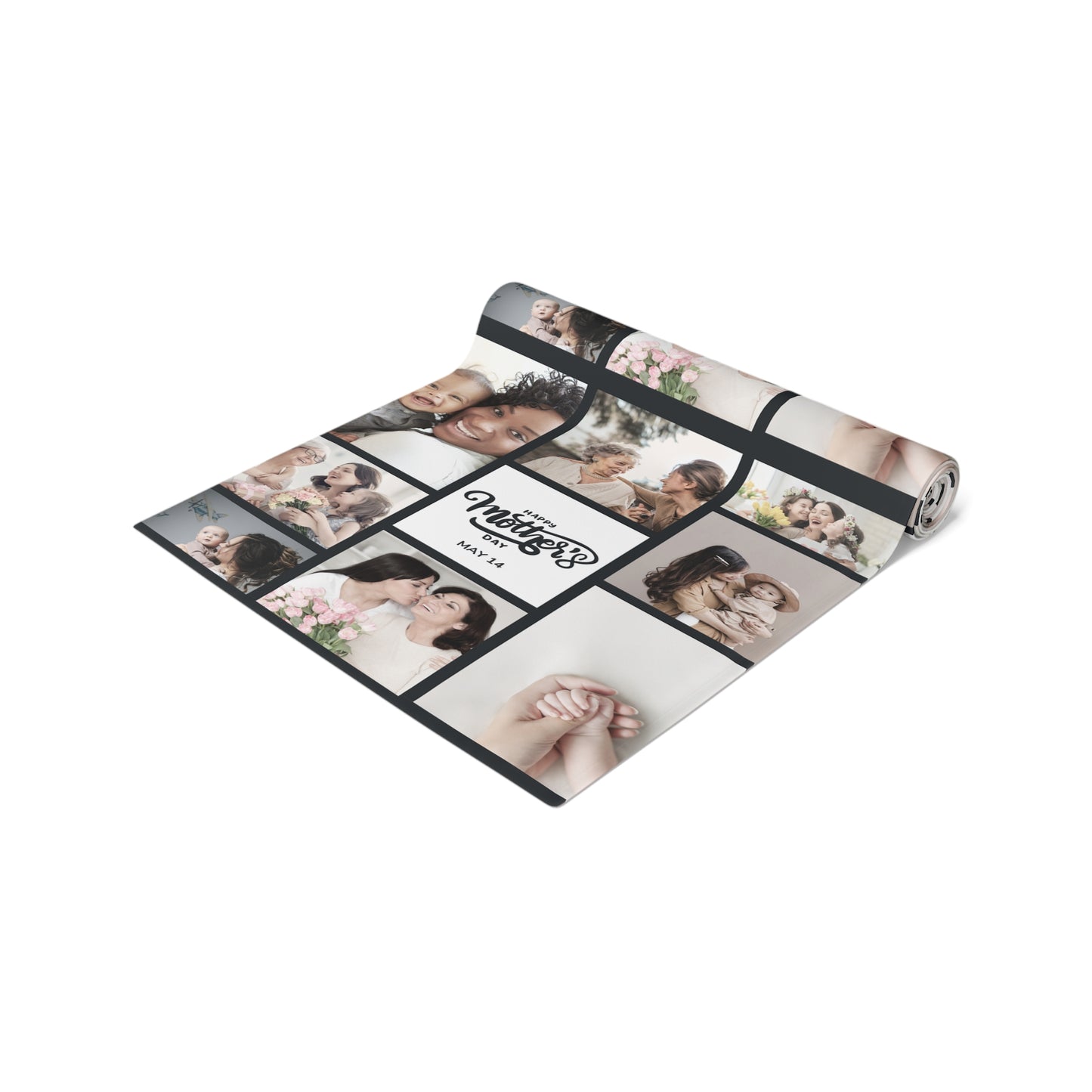 Custom Photo Collage Table Runner