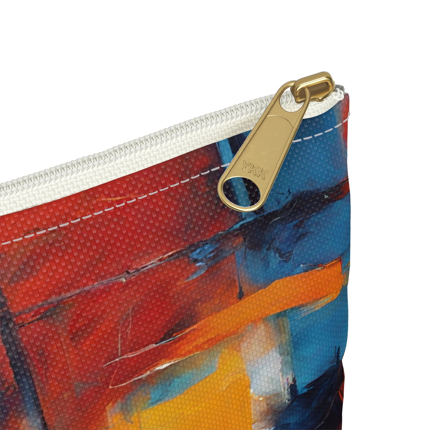 Acrylic Art Painting - Accessory Pouch - Judaism Jewish Israeli Israel - by Far Out Prints & Co.