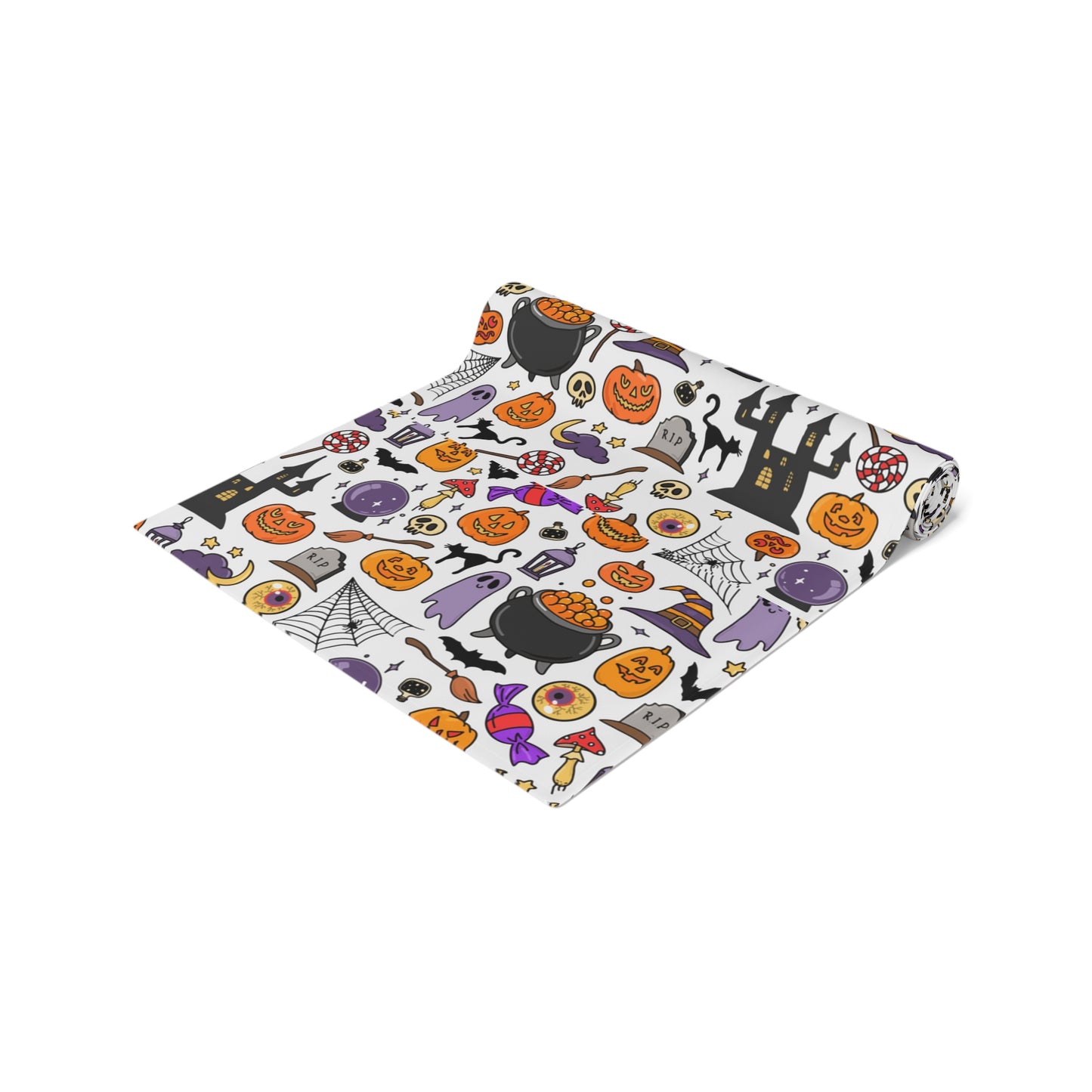 Halloween Decorations | Festive Holiday Themed Kitchen Dining Table Decor | Table Runner | Far Out Prints Co.