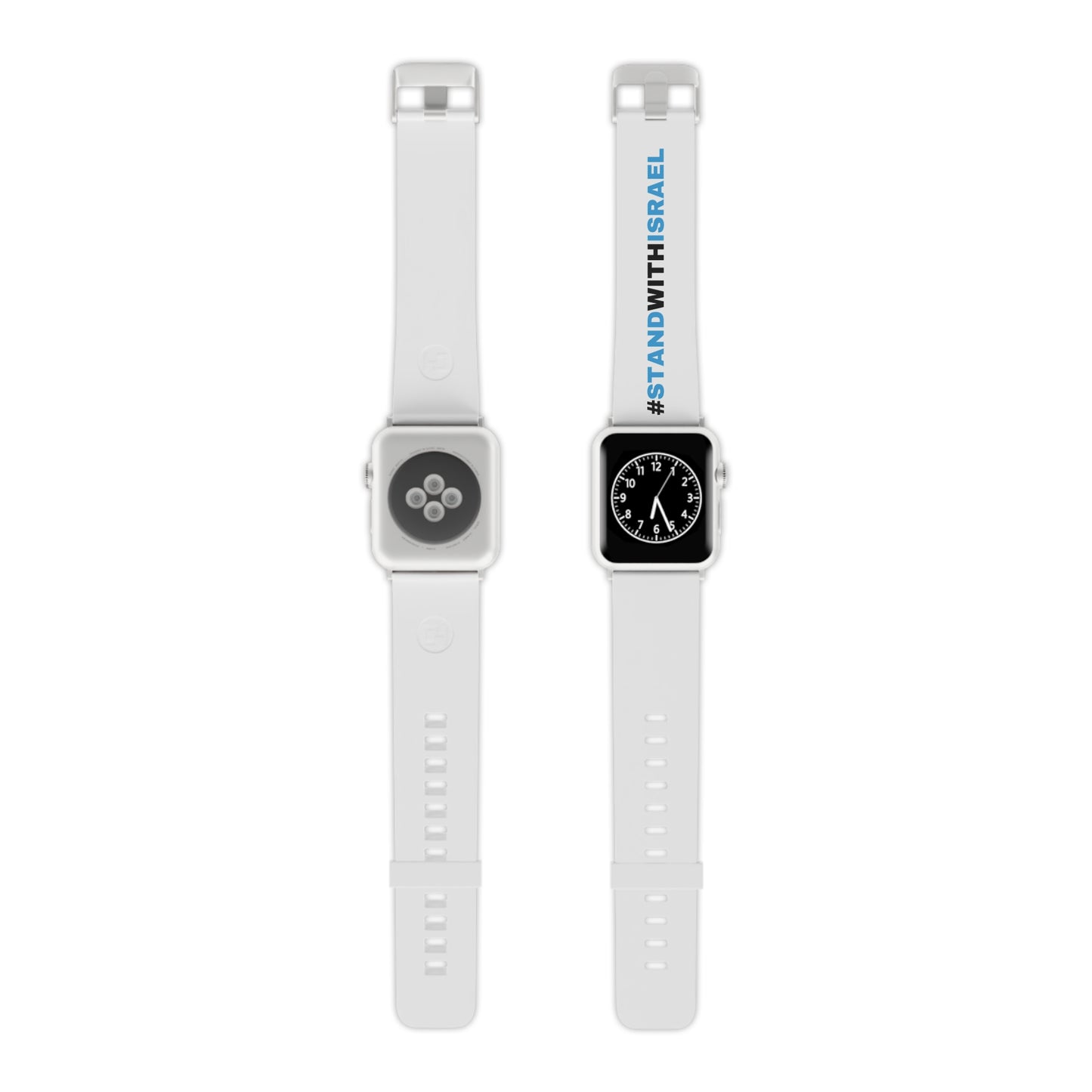 I Stand With Israel White Watch Band for Apple Watch by Far Out Prints & Co.