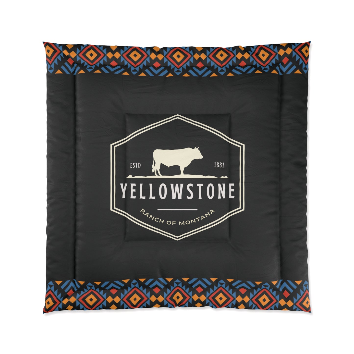 Yellowstone Ranch of Montana Darko Comforter by Far Out Prints & Co.