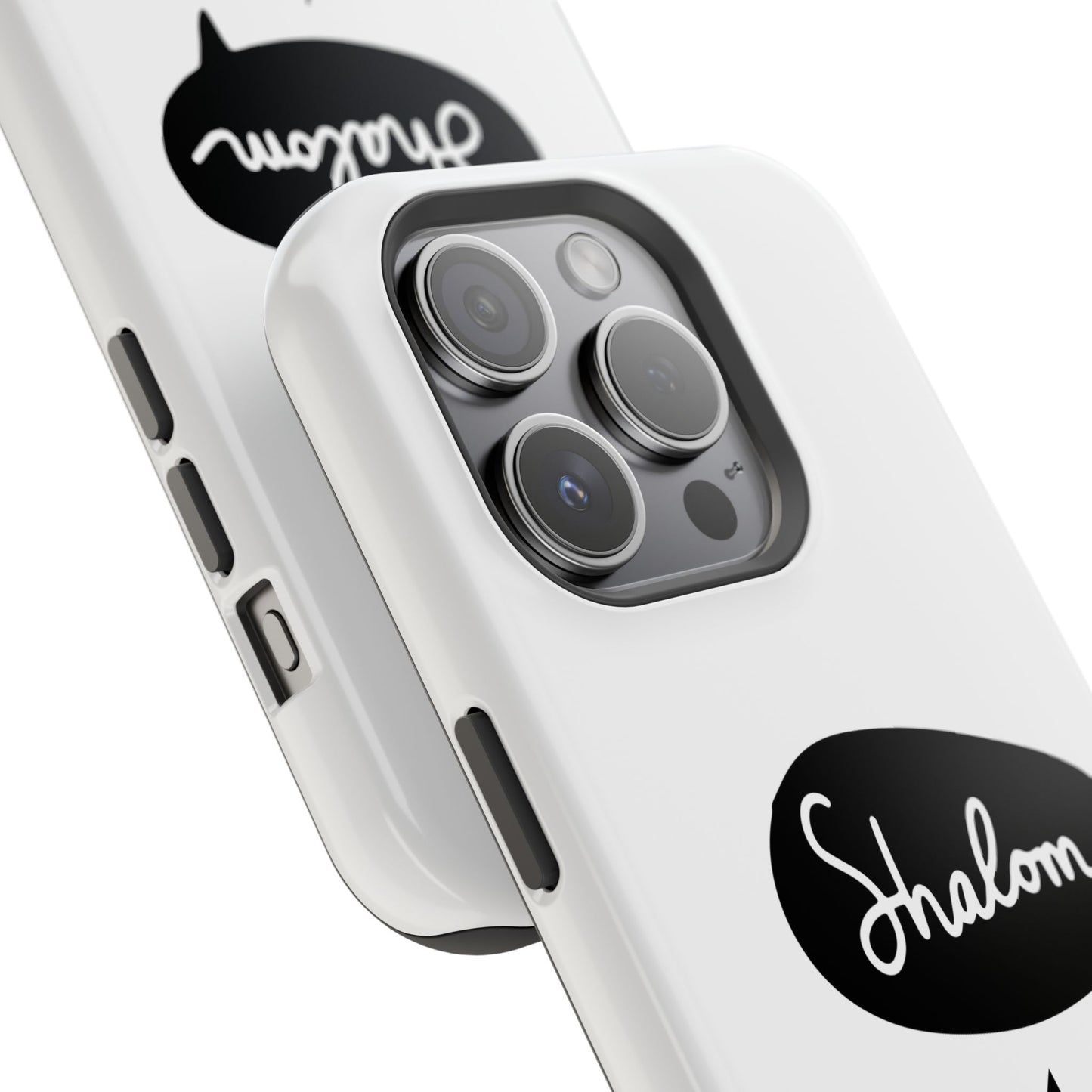 Shalom MagSafe Tough Phone Cases - Hebrew Israel Israeli Jewish Judaism Judaica - by Far Out Prints & Co.