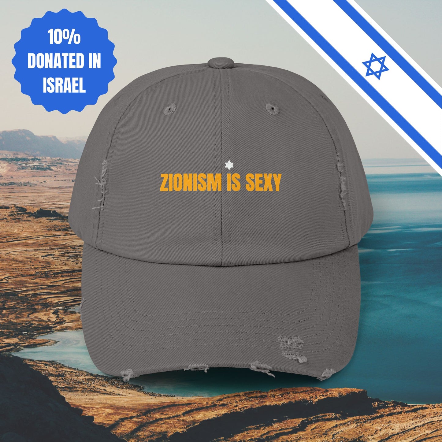 Zionism is Sexy Hat Distressed Cap Stand With Us United Zionism Zionist Judaism Gift Jewish Israel Present Israeli Uniform for Him Her Hat