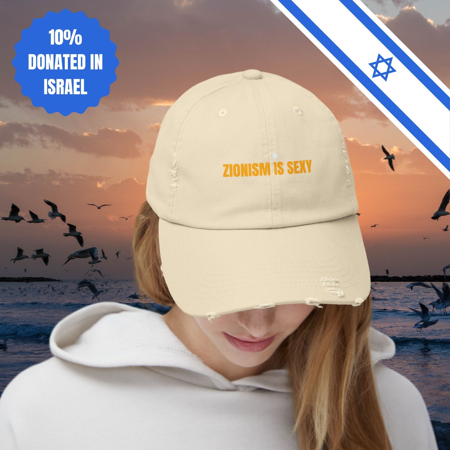Zionism is Sexy Hat Distressed Cap Stand With Us United Zionism Zionist Judaism Gift Jewish Israel Present Israeli Uniform for Him Her Hat