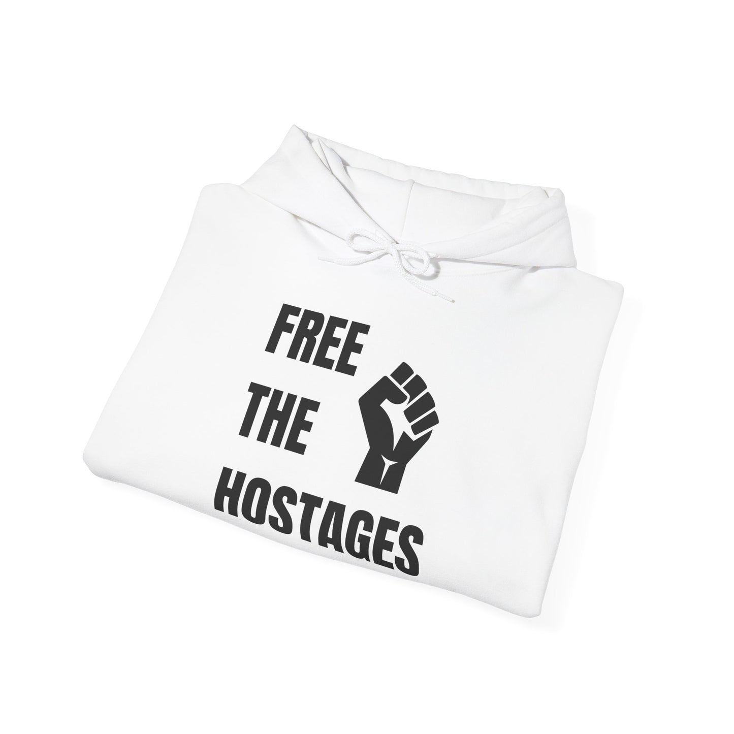 Free The Hostages | Unisex Hooded Sweatshirt | Israel Israeli Jewish Judaism Bring Them Home Stand With Us | by Far Out Prints & Co.
