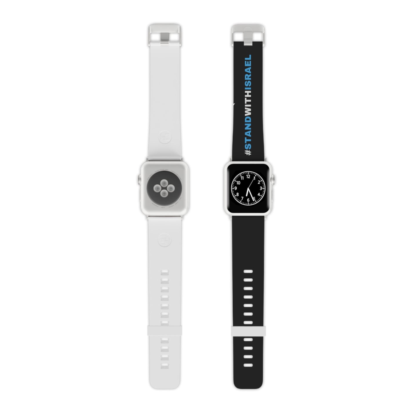 I Stand With Israel Black Watch Band for Apple Watch by Far Out Prints & Co.