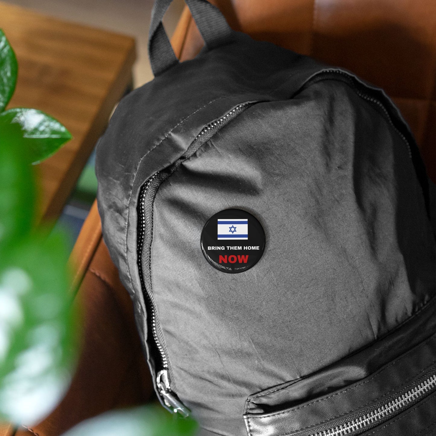 Bring Them Home Now Israeli Israel Hostage Rescue Round Pins by Far Out Prints & Co.