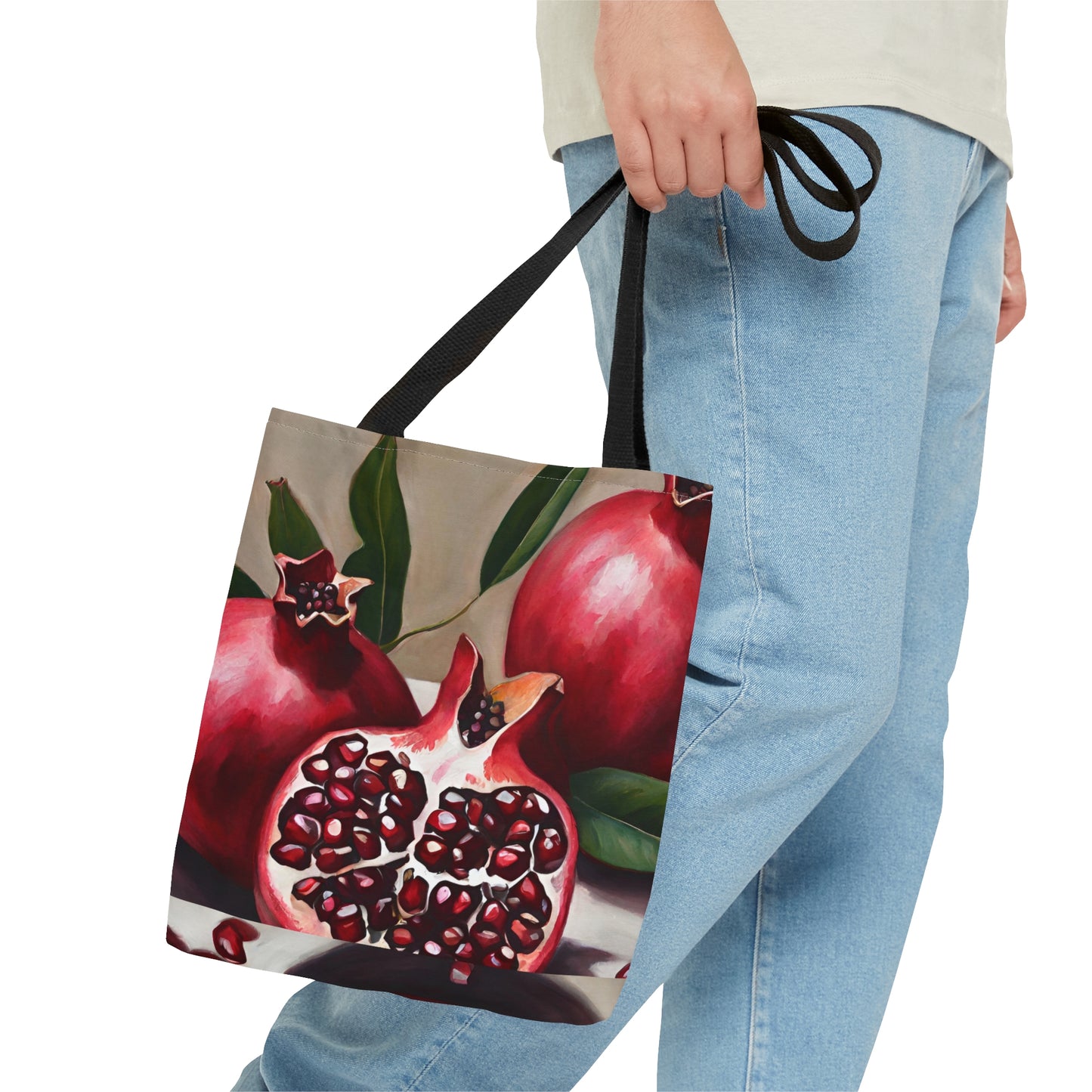 Pomegranate Tote Bag - Multiple Sizes (AOP) by Far Out Prints & Co.
