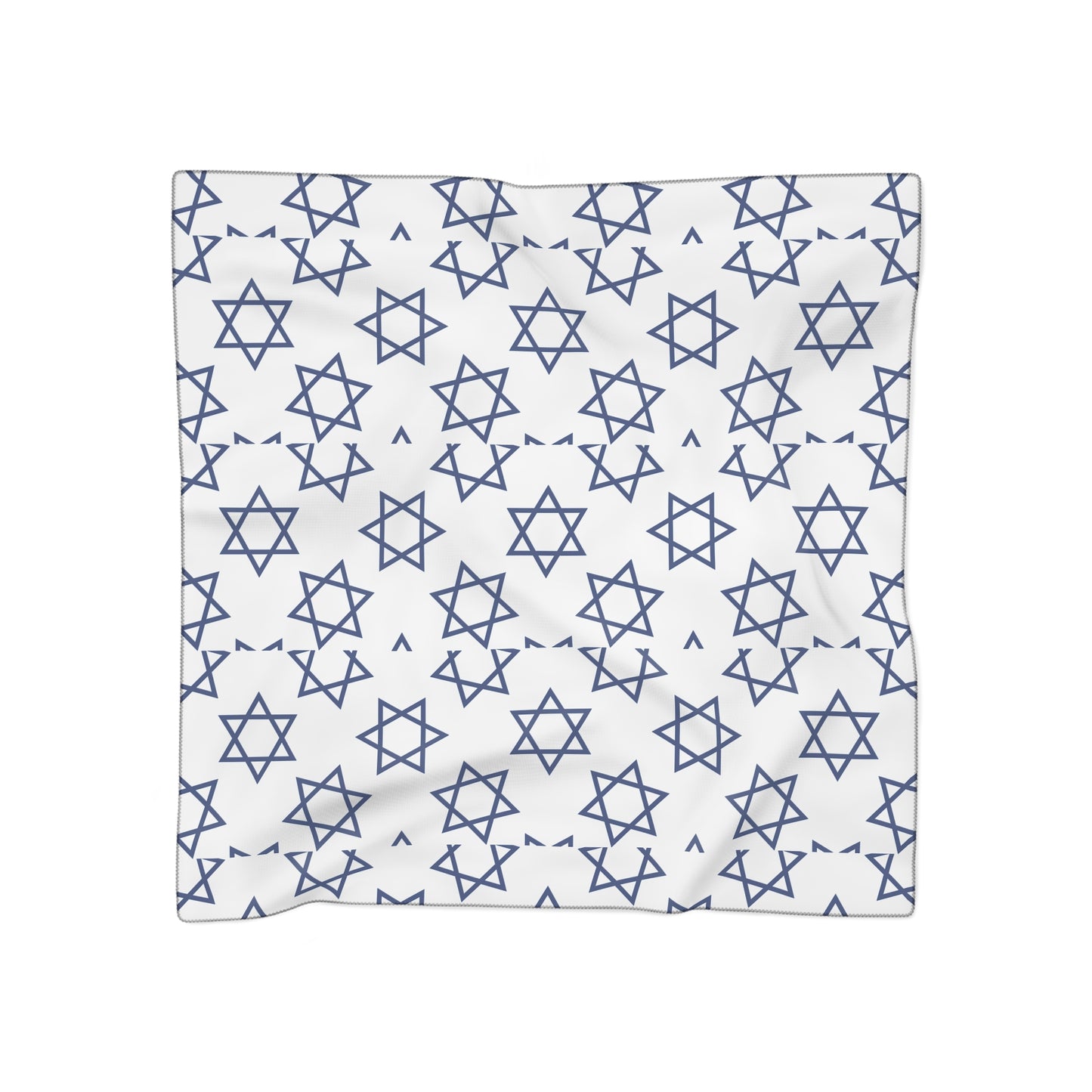 Star of David White Background | Jewish Judaism Judaica Israel Israeli Art | Poly Scarf | by Far Out Prints & Co