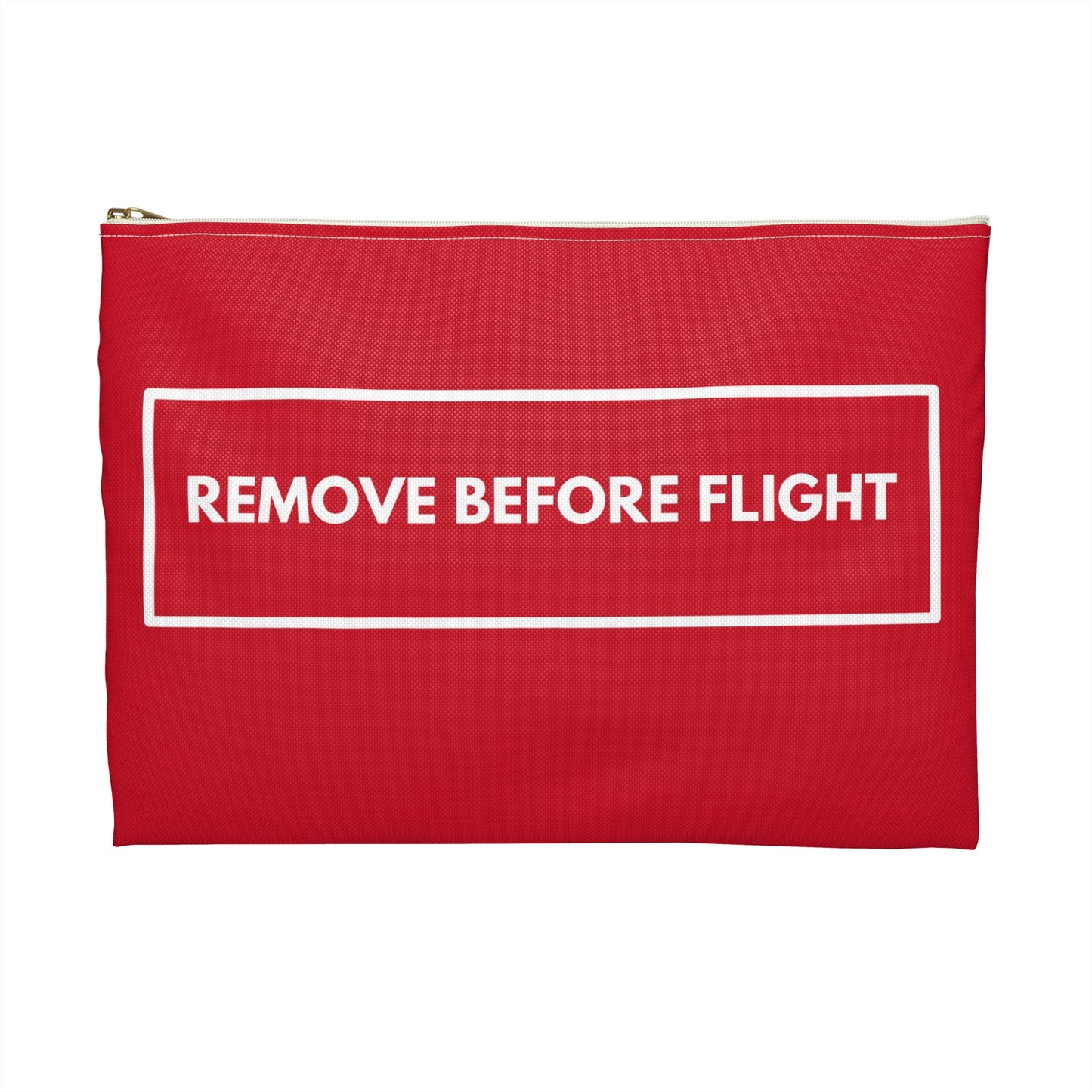 Remove Before Flight | Pilot Aviation Lovers | Travel Accessory Pouch | by Far Out Prints & Co.