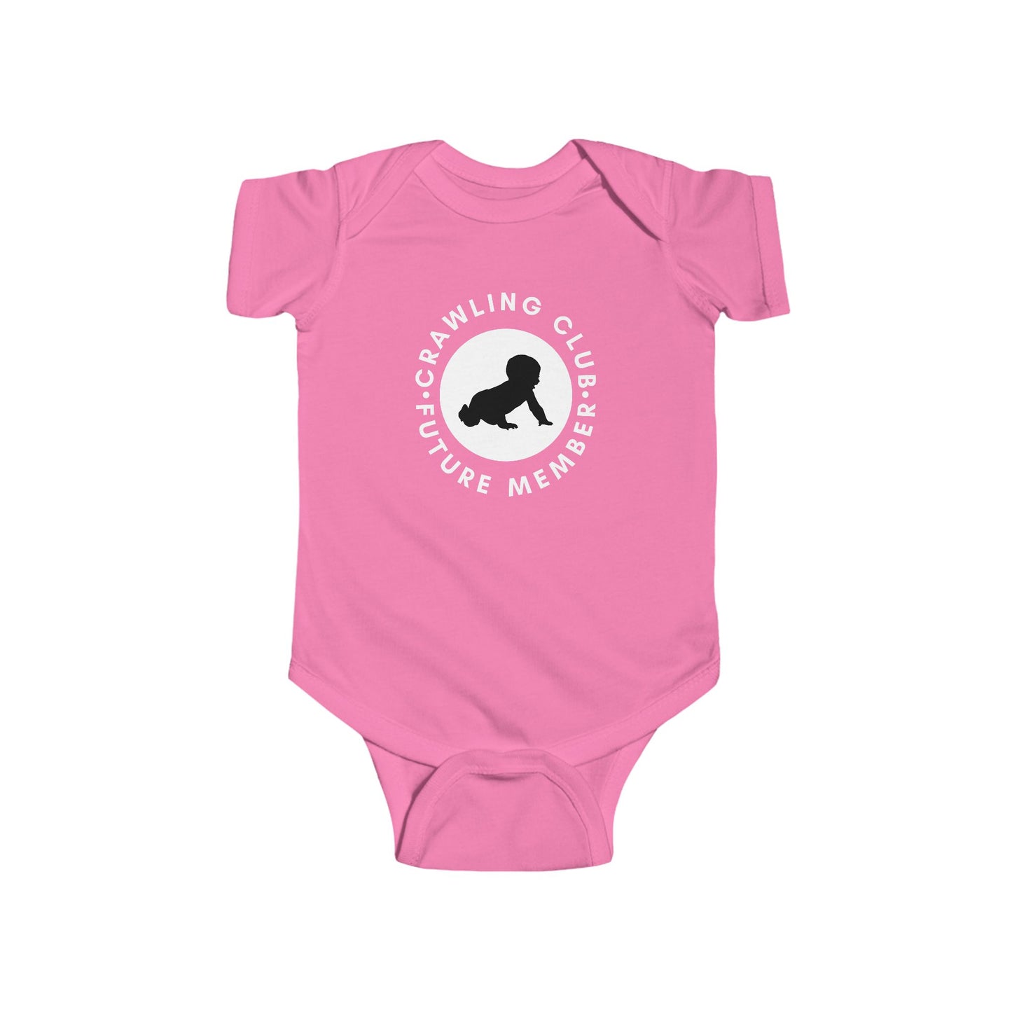 Crawling Club Future Member Infant Fine Jersey Bodysuit | Funny Mommy Gifts Newborn Baby Shower Presents Birthday