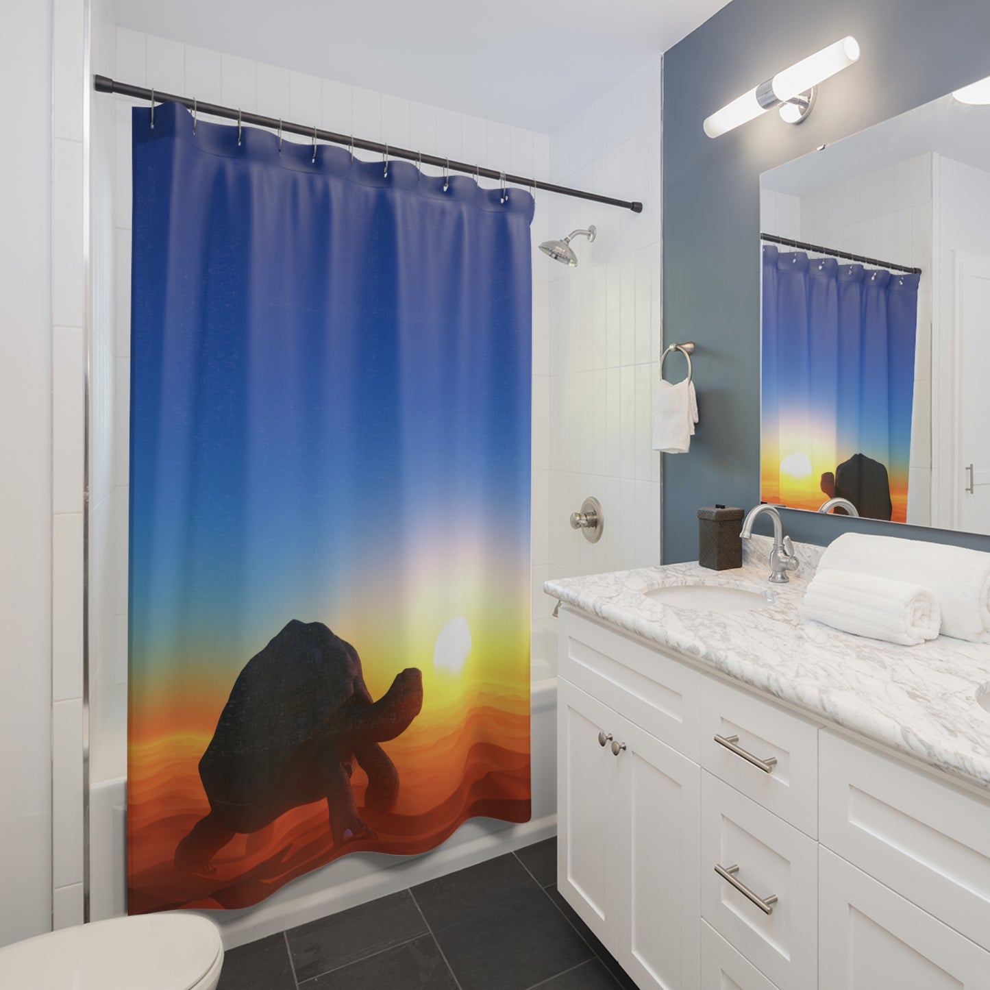 Tortoise Marine Life Design Shower Curtain