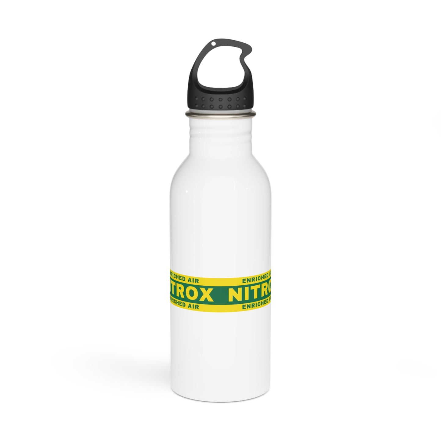 Enriched Air Nitrox EANx | Scuba Life | Scuba Diving Lovers | White Stainless Steel Premium Water Bottle by Far Out Prints & Co