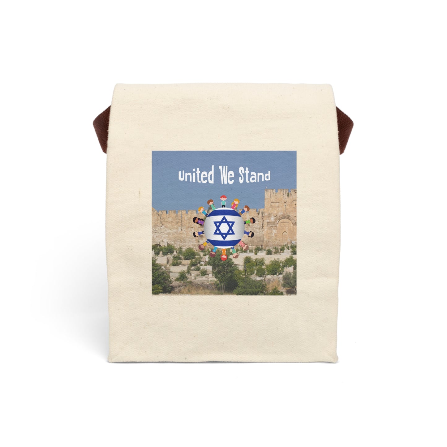 Purim Sameah Celebration - United We Stand - Mishloah Manot Lunch Bag, Unique Support Israel Gift for Purim