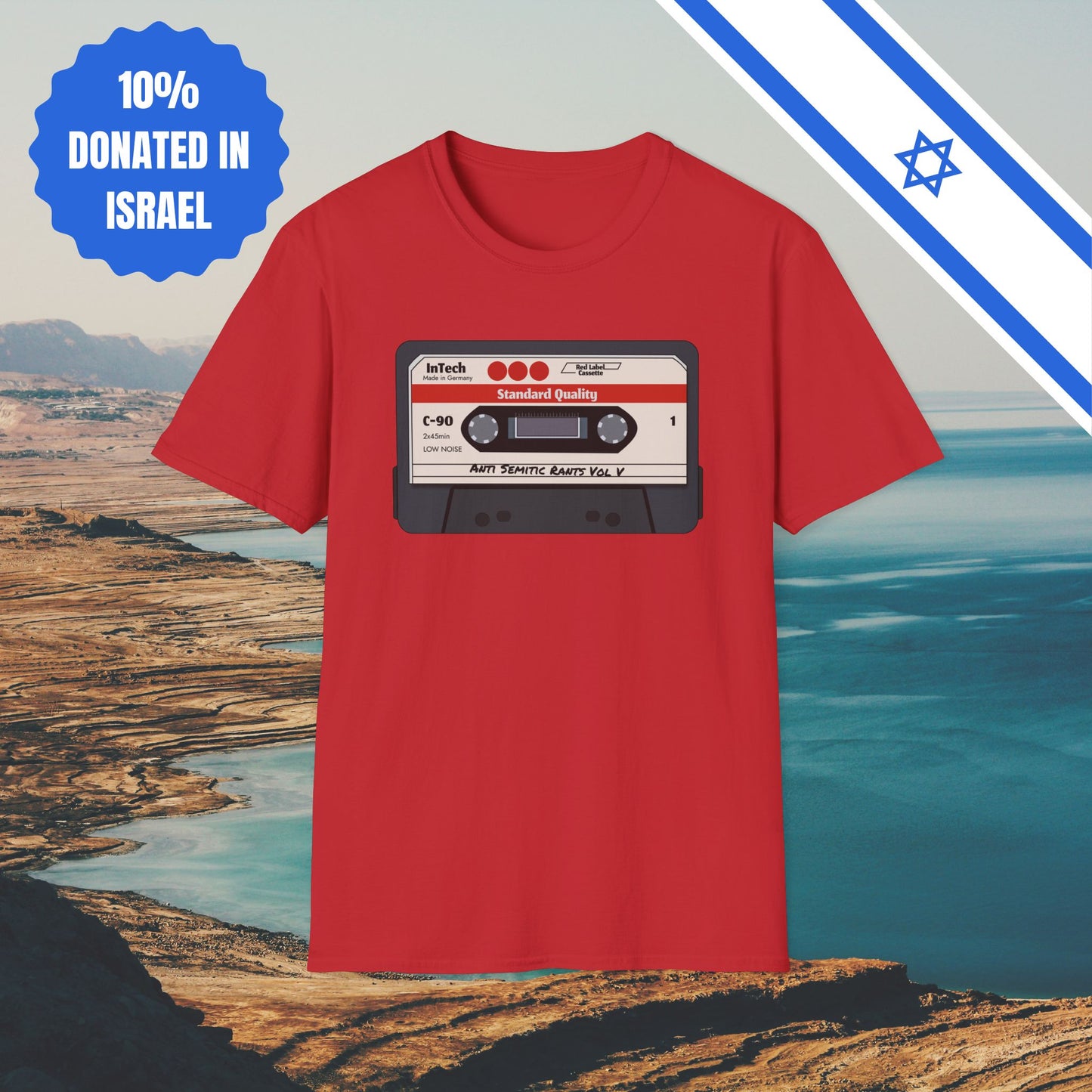 Anti Semitic Rants Vol V - Cotton Tee - Tshirts Gift Presents Israel Israeli Jew Jewish Judaism Judaica Stand With Us
