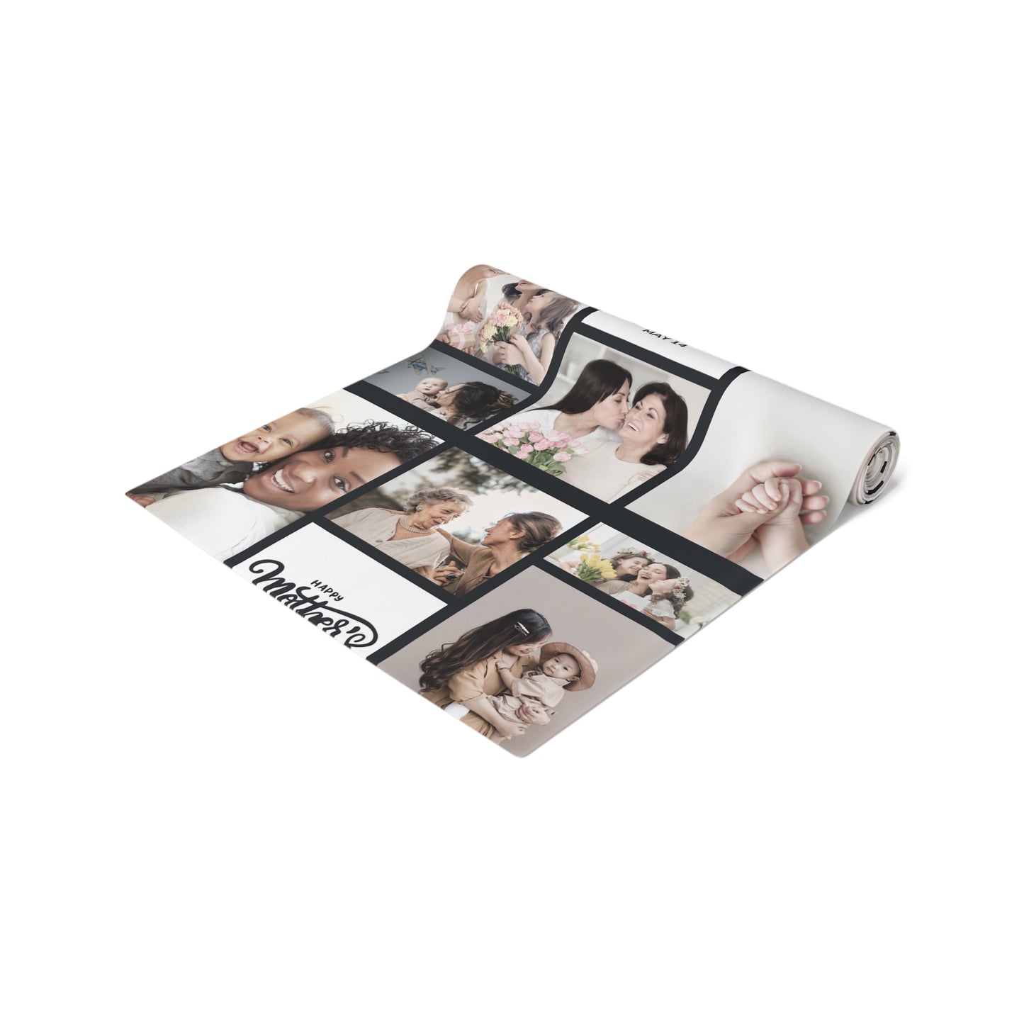 Custom Photo Collage Table Runner
