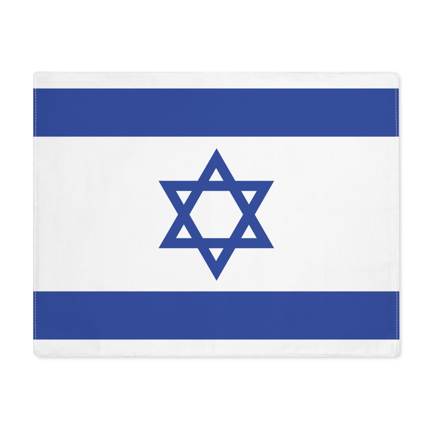 Flag of Israel - Israeli Zionist Yom Hatzmaut Independance Day - Placemat, 1pc - by Far Out Prints & Co.