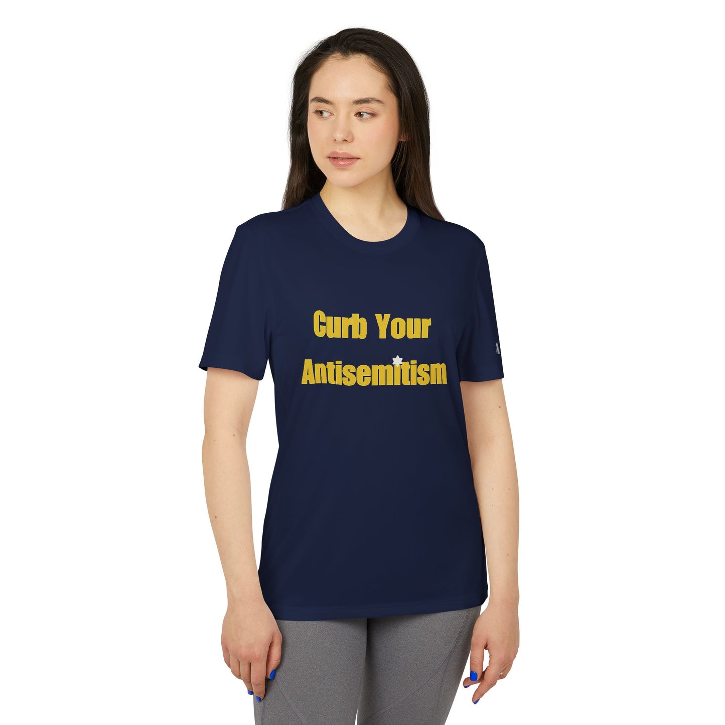 Curb Your Antisemitism Stand Against Hate Israel Shirt Tee Gift Present Jewish T Shirt Customized Unisex Sport T-Shirt Personalized Him Her