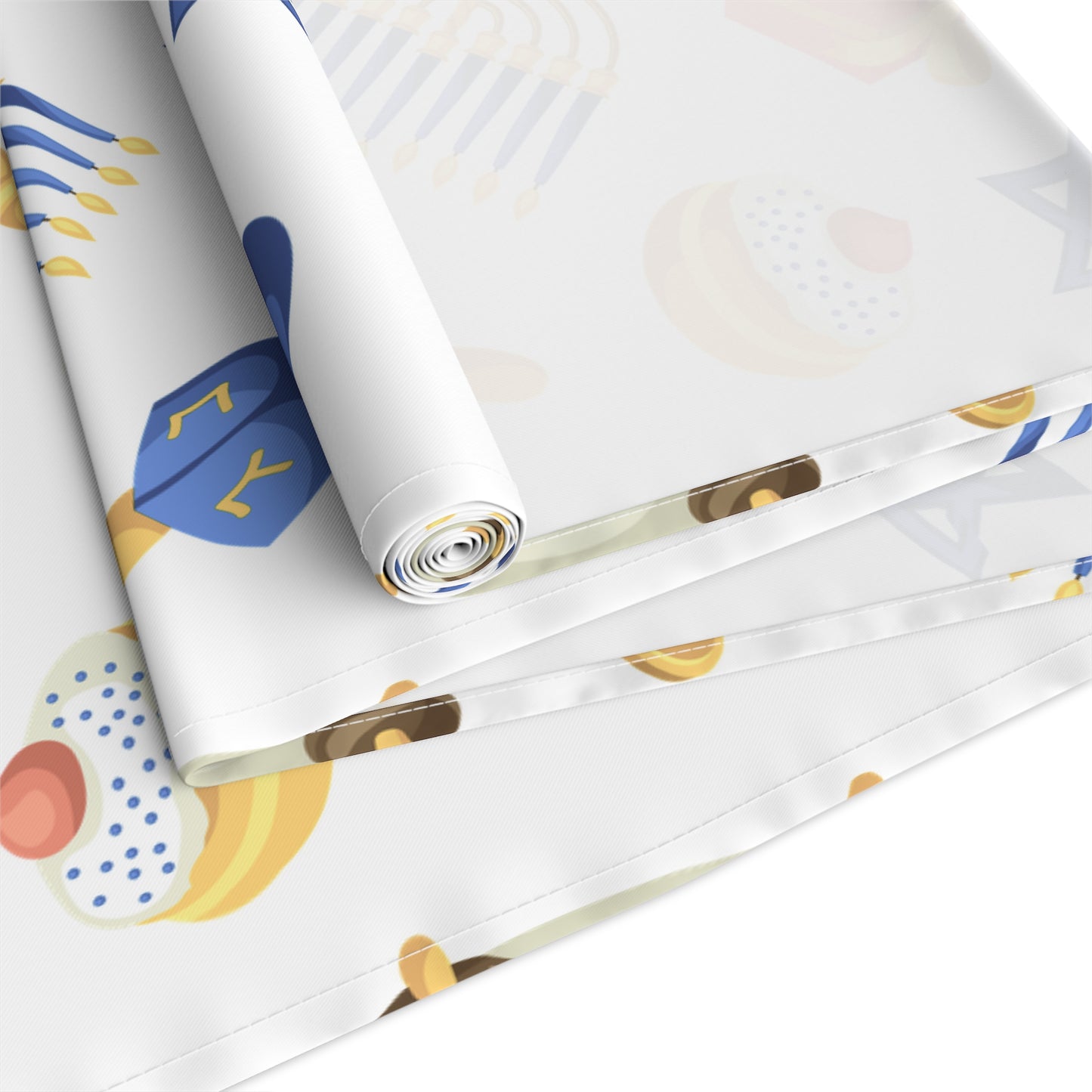 Hannukah Hanuka Hanukkah Chanukah Chanuka Chanukkah Channukah Chanukka 3 | Jewish Holiday Themed | Table Runner