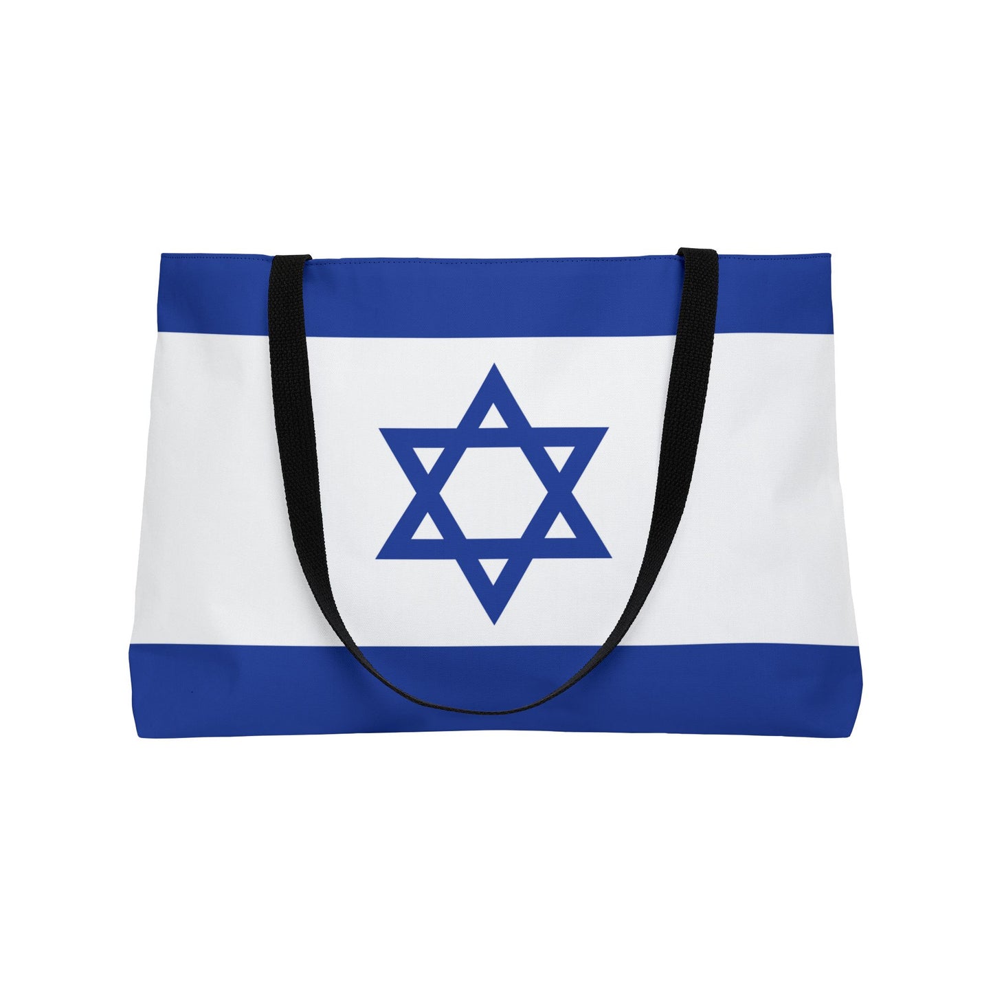 Israel Flag Weekender Tote Bag by Far Out Prints & Co.
