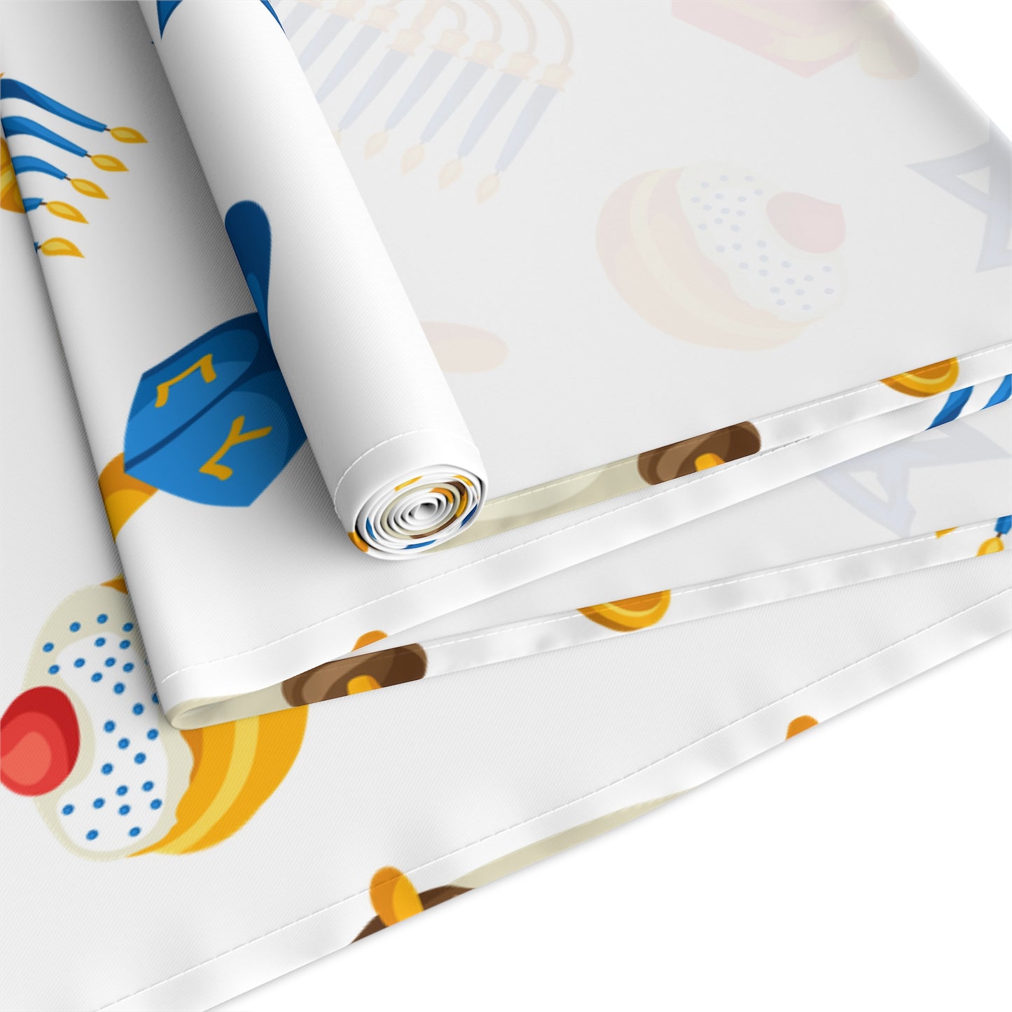 Hannukah Hanuka Hanukkah Chanukah Chanuka Chanukkah Channukah Chanukka 3 | Jewish Holiday Themed | Table Runner