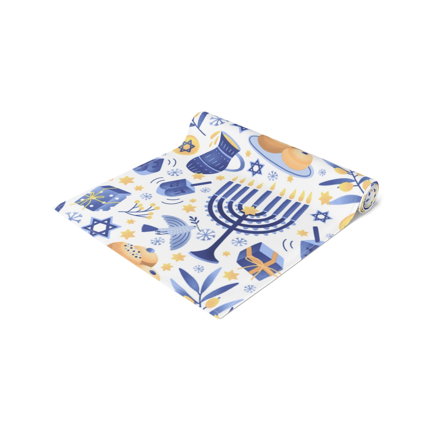 Hannukah Hanuka Hanukkah Chanukah Chanuka Chanukkah Channukah Chanukka | Jewish Holiday Themed | Table Runner