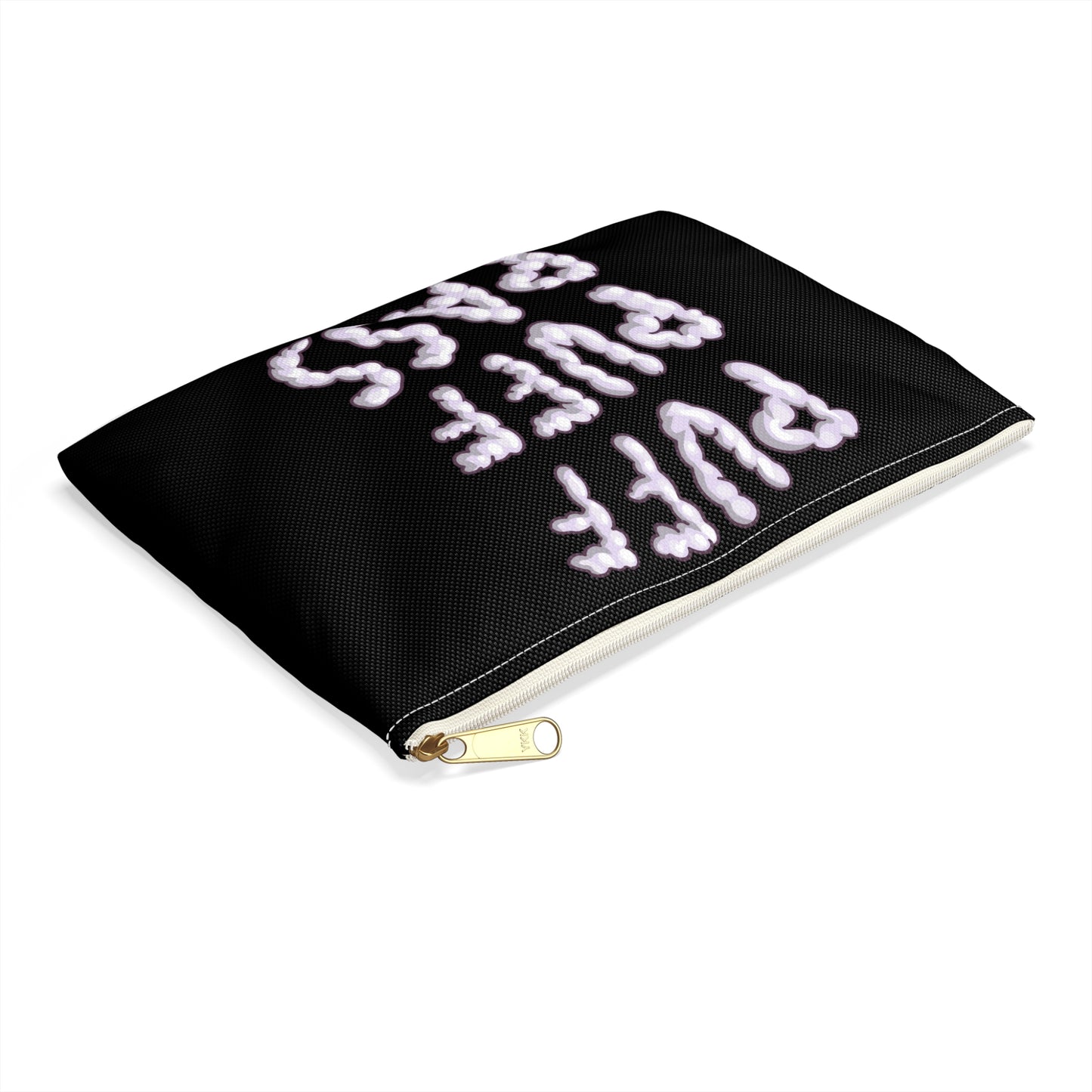 Puff Puff Pass - Accessory Pouch Black - Stoner Cannabis Weed Jewish Israeli Israel - by Far Out Prints & Co.