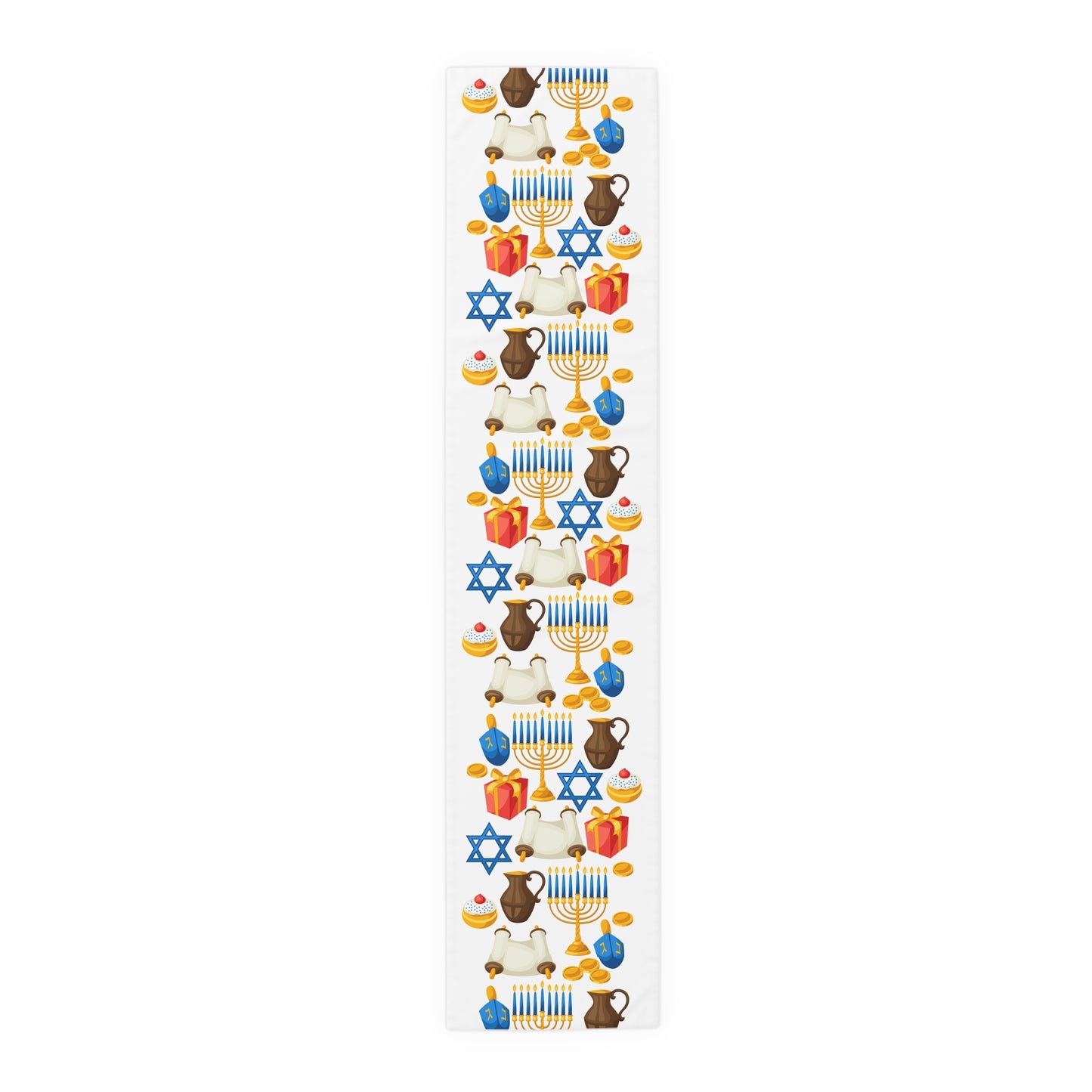 Hannukah Hanuka Hanukkah Chanukah Chanuka Chanukkah Channukah Chanukka 1 | Jewish Holiday Themed | Table Runner