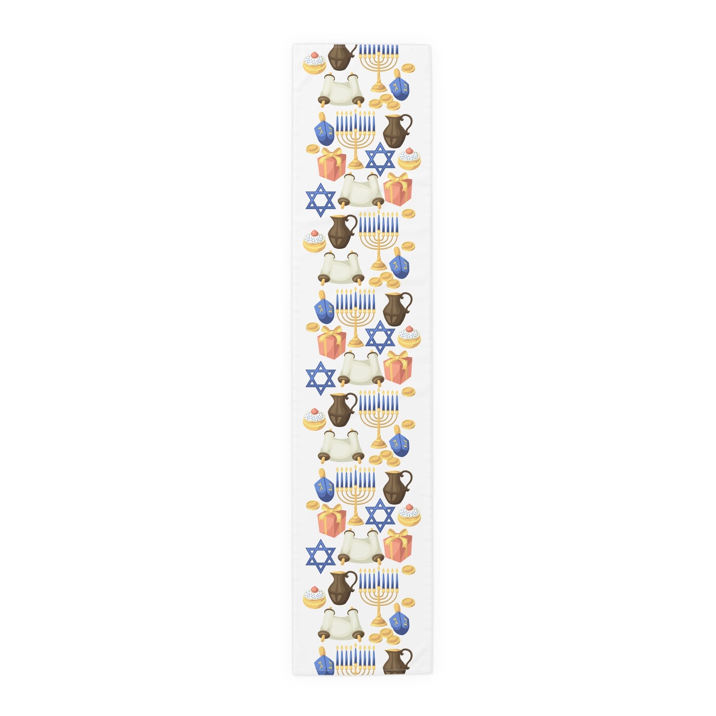 Hannukah Hanuka Hanukkah Chanukah Chanuka Chanukkah Channukah Chanukka 1 | Jewish Holiday Themed | Table Runner