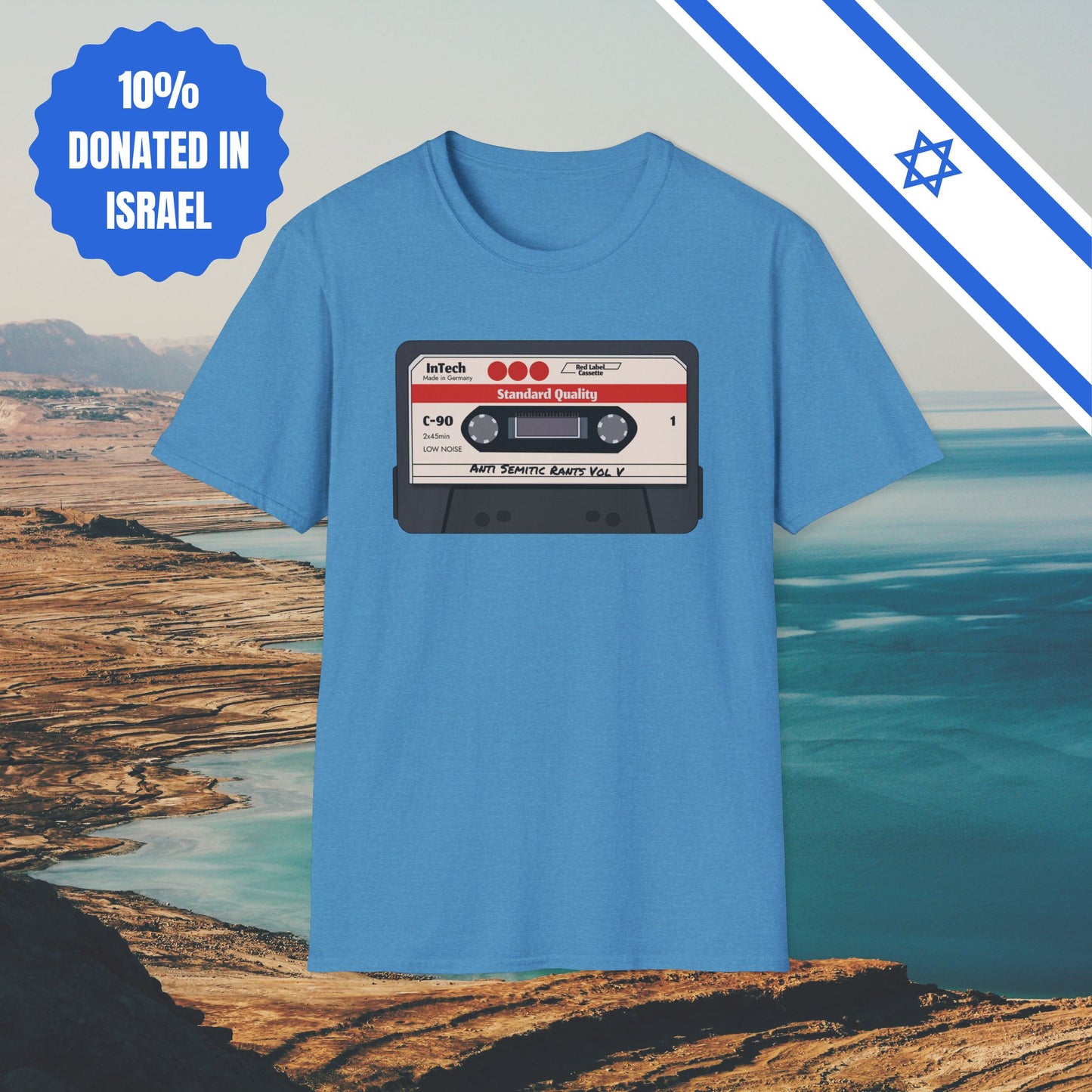 Anti Semitic Rants Vol V - Cotton Tee - Tshirts Gift Presents Israel Israeli Jew Jewish Judaism Judaica Stand With Us