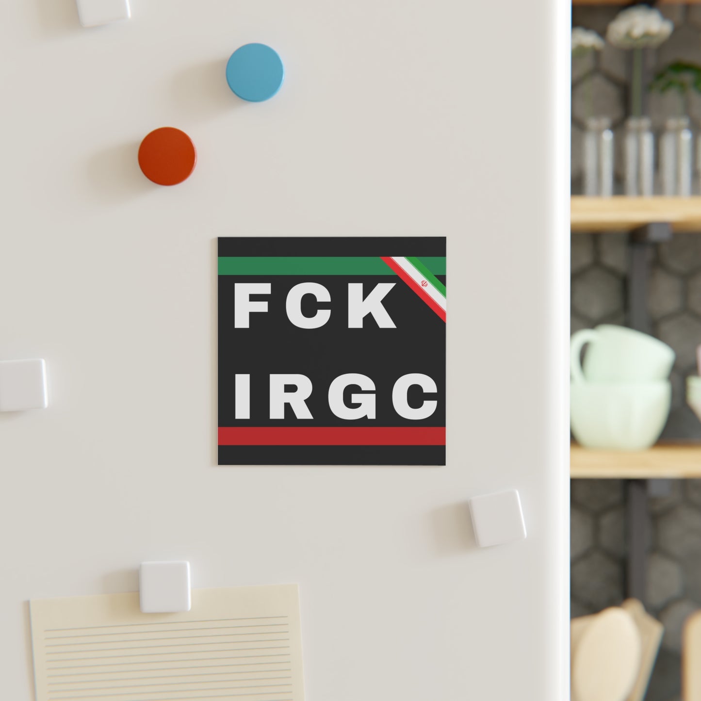 FCK IRGC Magnets Stand With Israel Israeli Square Magnet Magnets Gift Him Her Present Support Israel Judaism Judaica Support Israel