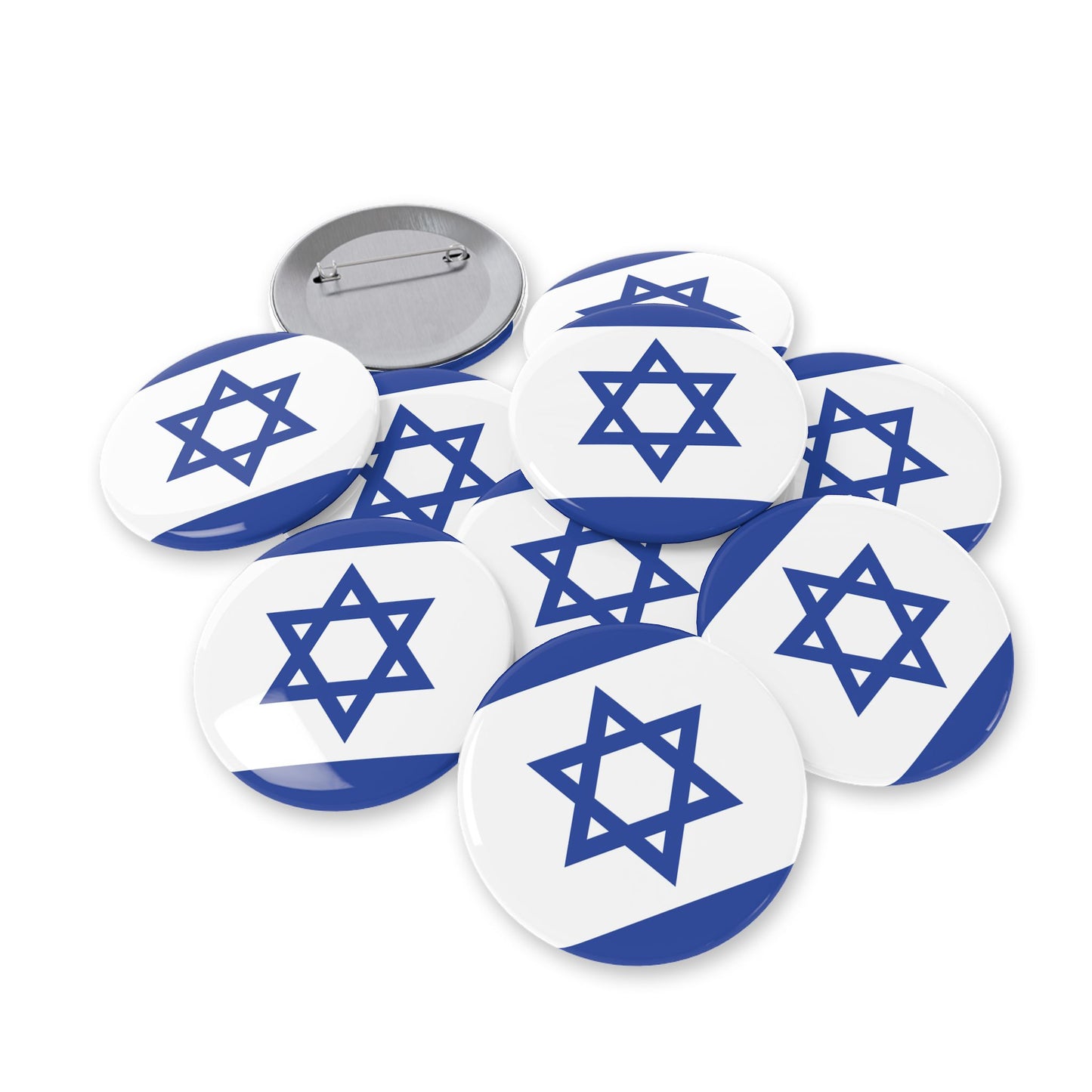 Israeli Flag Pins - Pin Buttons - by Far Out Prints & Co.