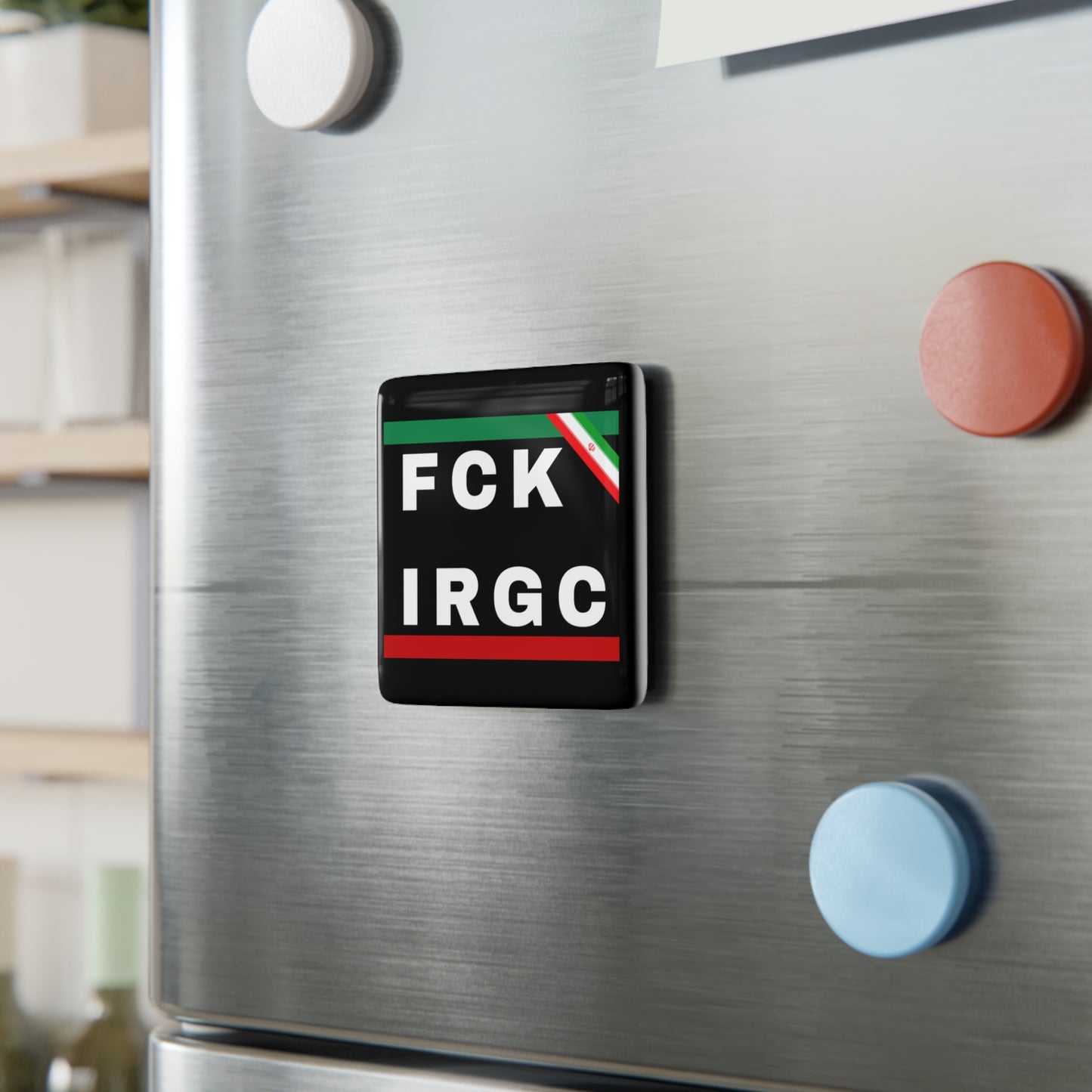 FCK IRGC Magnets Stand With Israel Israeli Porcelain Magnet Square Magnets Gift Him Her Present Support Israel Judaism Judaica