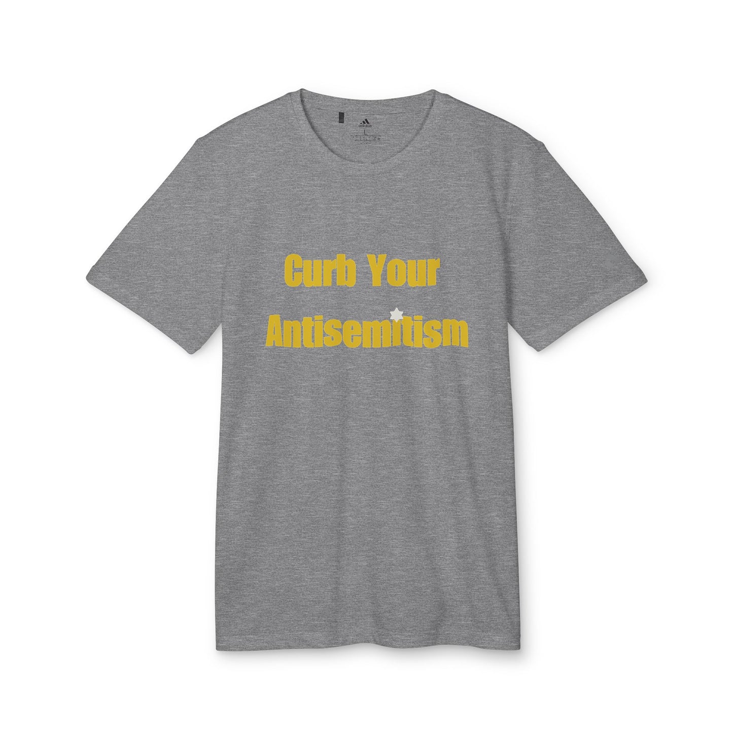 Curb Your Antisemitism Stand Against Hate Israel Shirt Tee Gift Present Jewish T Shirt Customized Unisex Sport T-Shirt Personalized Him Her