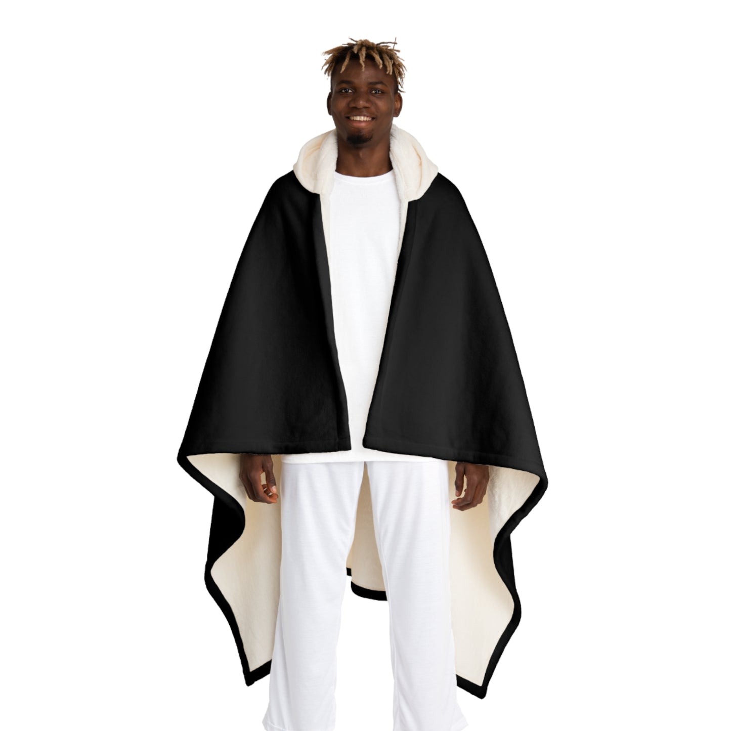 Eat Sleep Scuba - Hooded Sherpa Fleece Blanket - by Far Out Prints & Co.