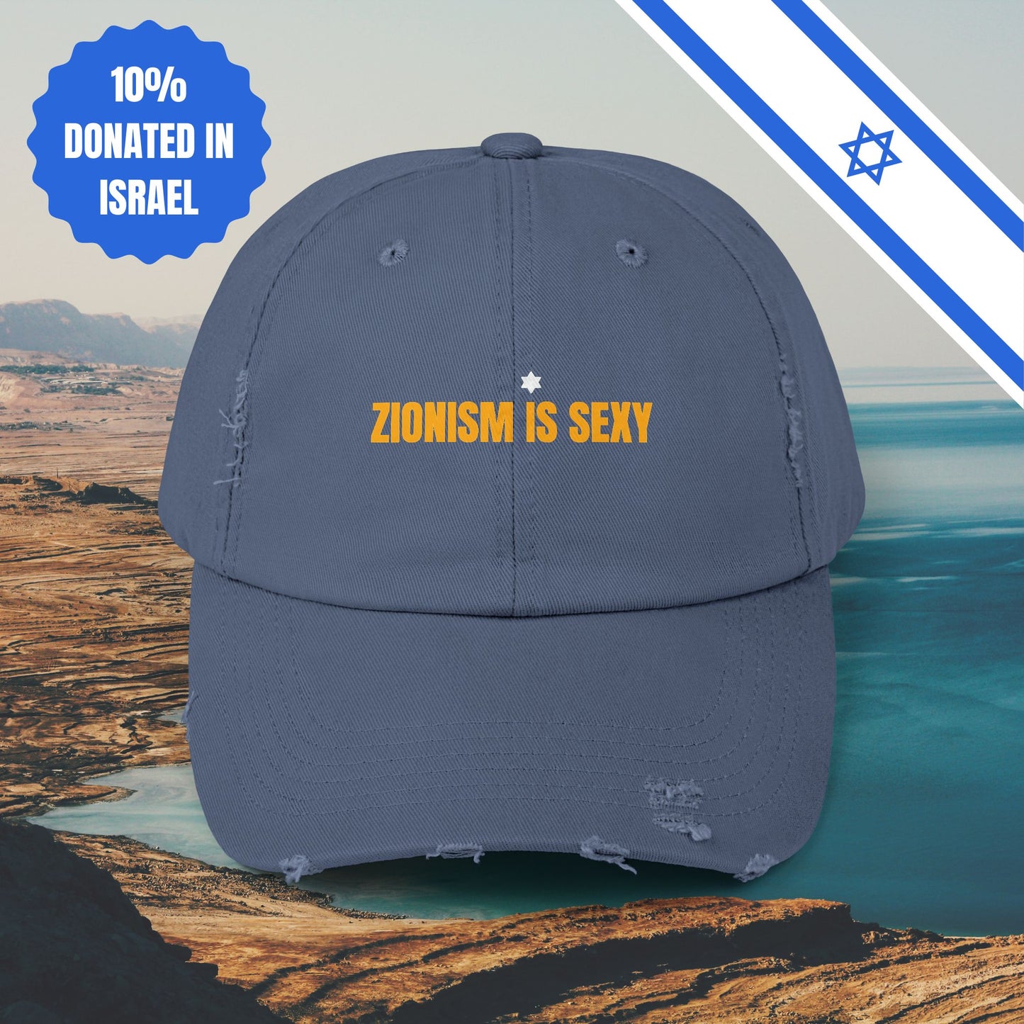 Zionism is Sexy Hat Distressed Cap Stand With Us United Zionism Zionist Judaism Gift Jewish Israel Present Israeli Uniform for Him Her Hat