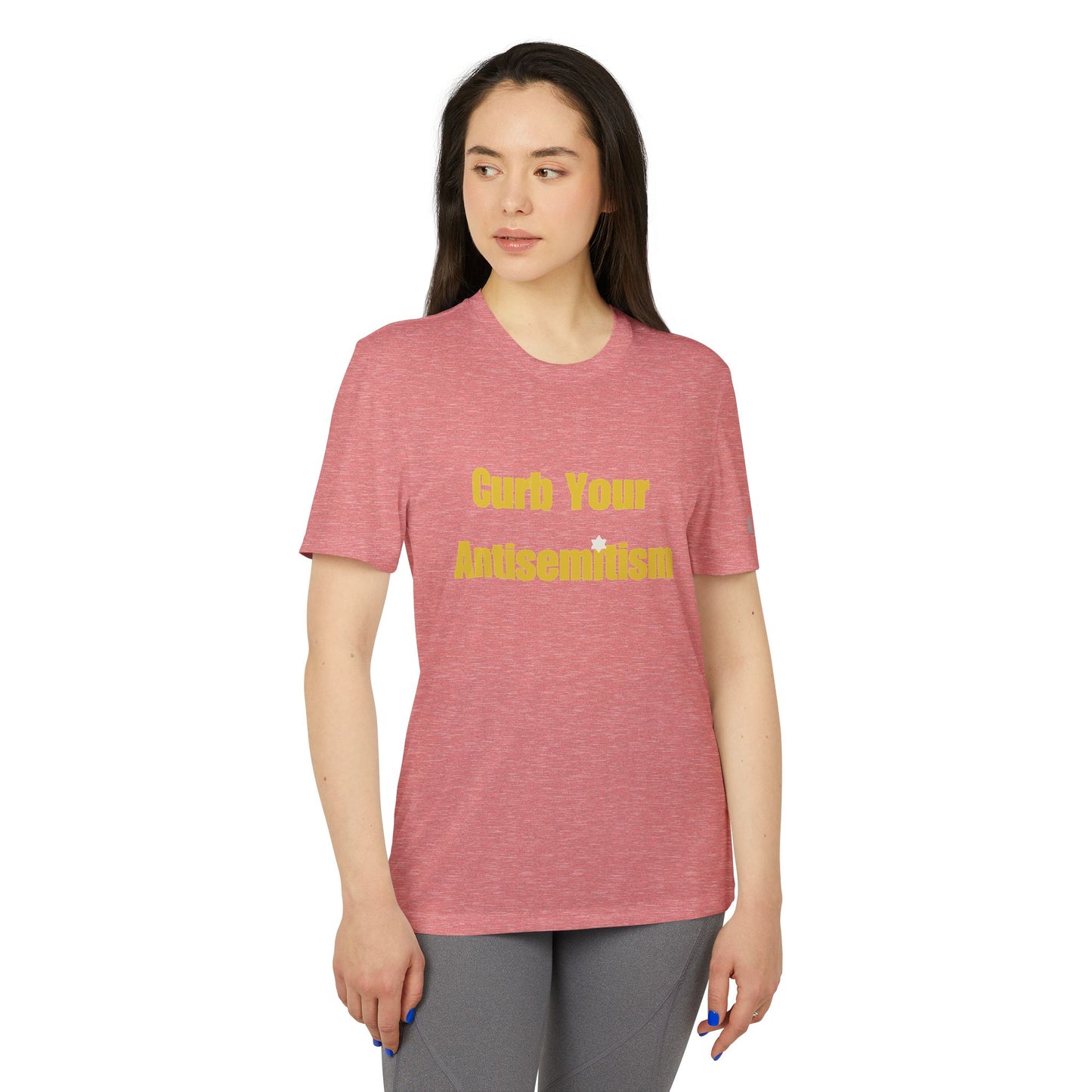 Curb Your Antisemitism Stand Against Hate Israel Shirt Tee Gift Present Jewish T Shirt Customized Unisex Sport T-Shirt Personalized Him Her