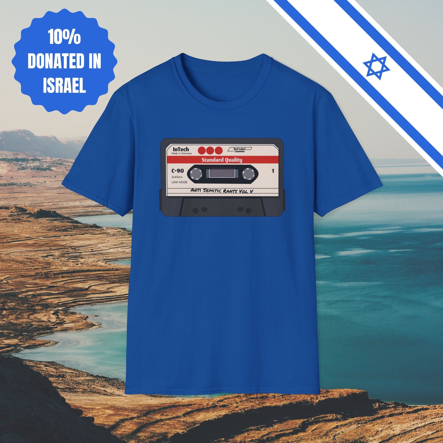 Anti Semitic Rants Vol V - Cotton Tee - Tshirts Gift Presents Israel Israeli Jew Jewish Judaism Judaica Stand With Us