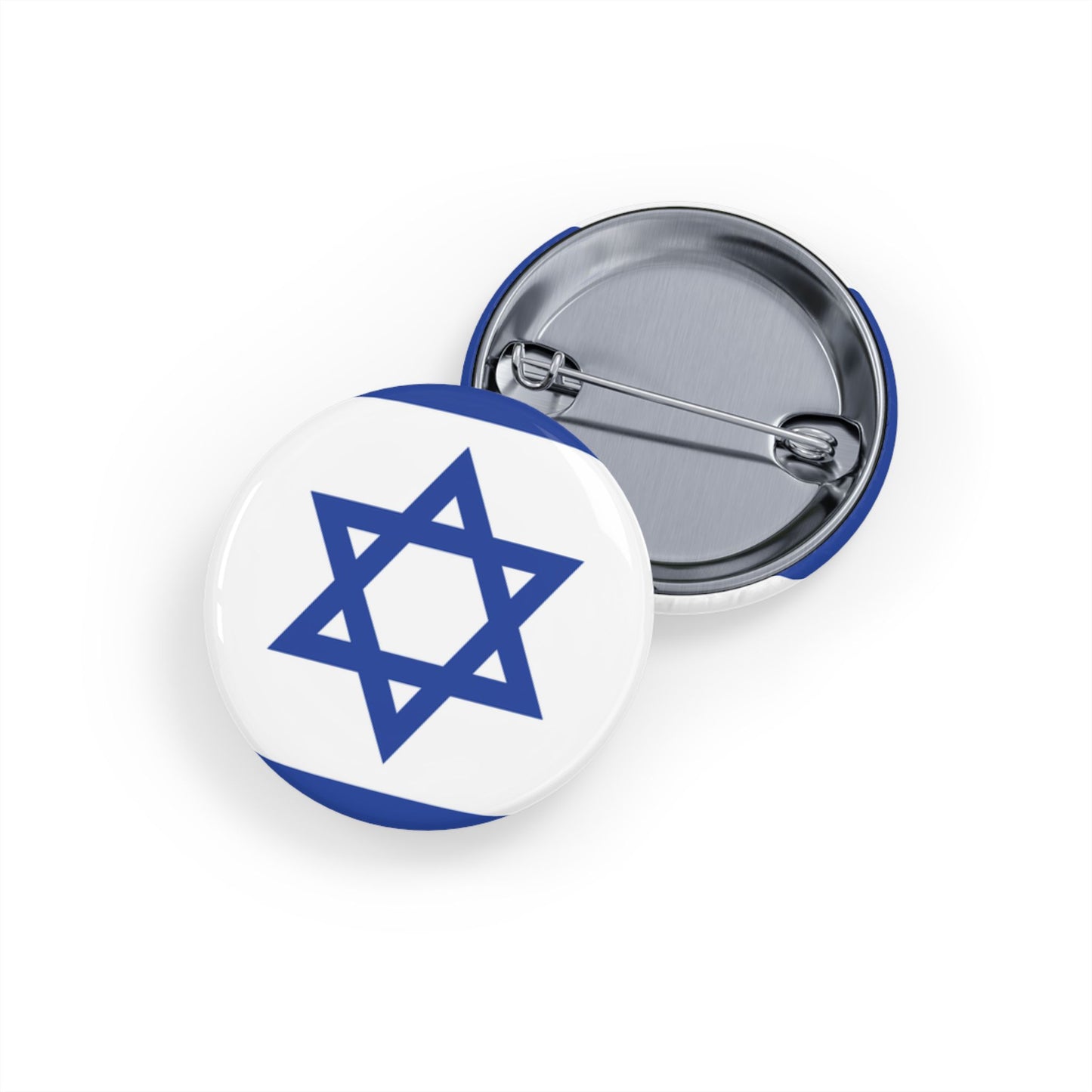 Israeli Flag Pins - Pin Buttons - by Far Out Prints & Co.