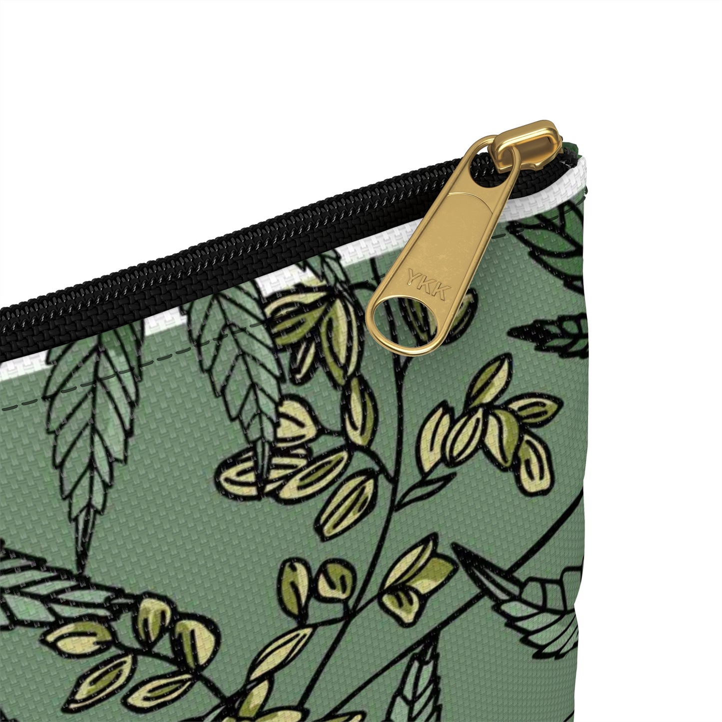 Male Marijuana Pattern - Accessory Pouch - Stoner Cannabis Weed Jewish Israeli Israel - by Far Out Prints & Co.