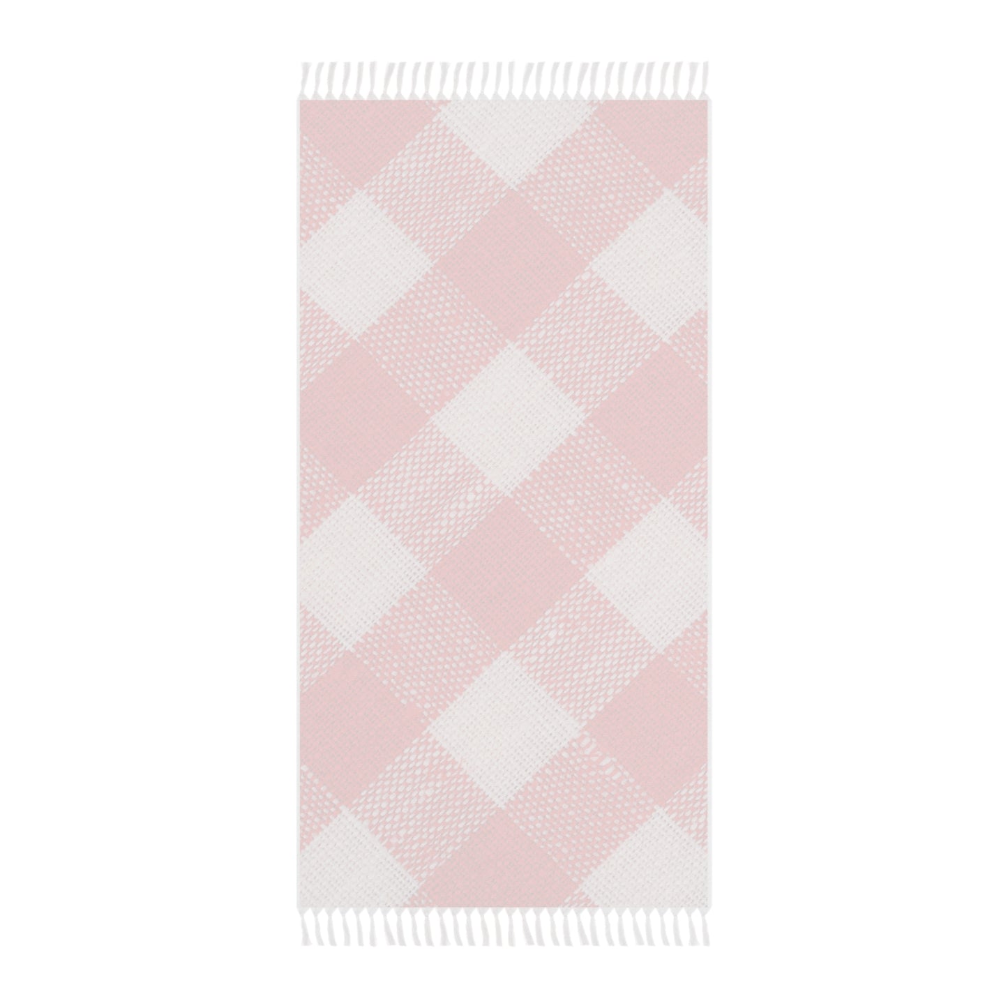 Gingham Red and White Checkered Picnic Style | Boho Beach Cloth | by Far Out Prints & Co.