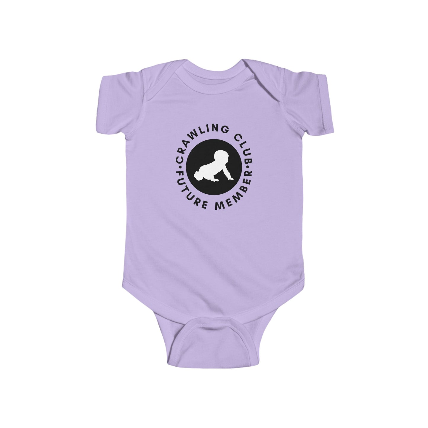 Crawling Club Future Member Infant Fine Jersey Bodysuit | Funny Mommy Gifts Newborn Baby Shower Presents Birthday