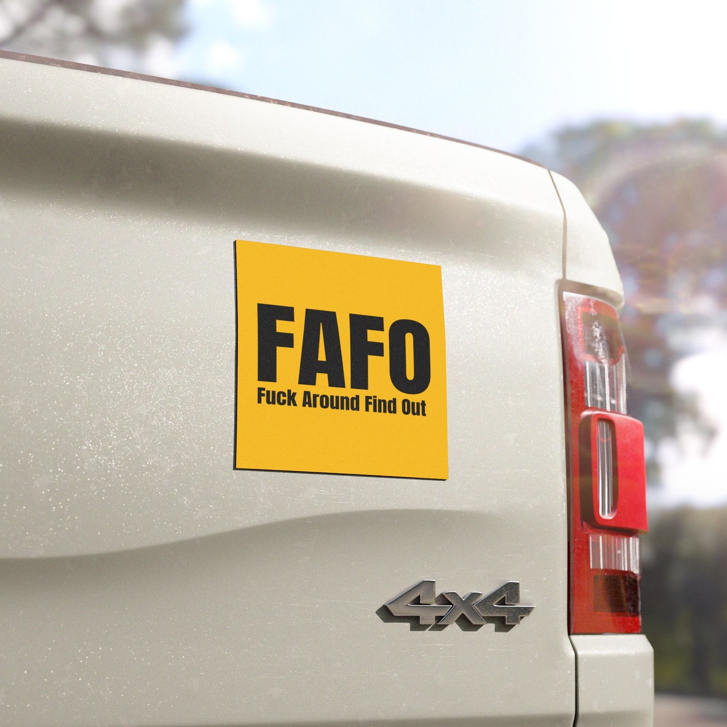 FAFO Fuck Around Find Out Car Magnets Gift Magnet Present for Him or Her for Car Quote Removable Magnet