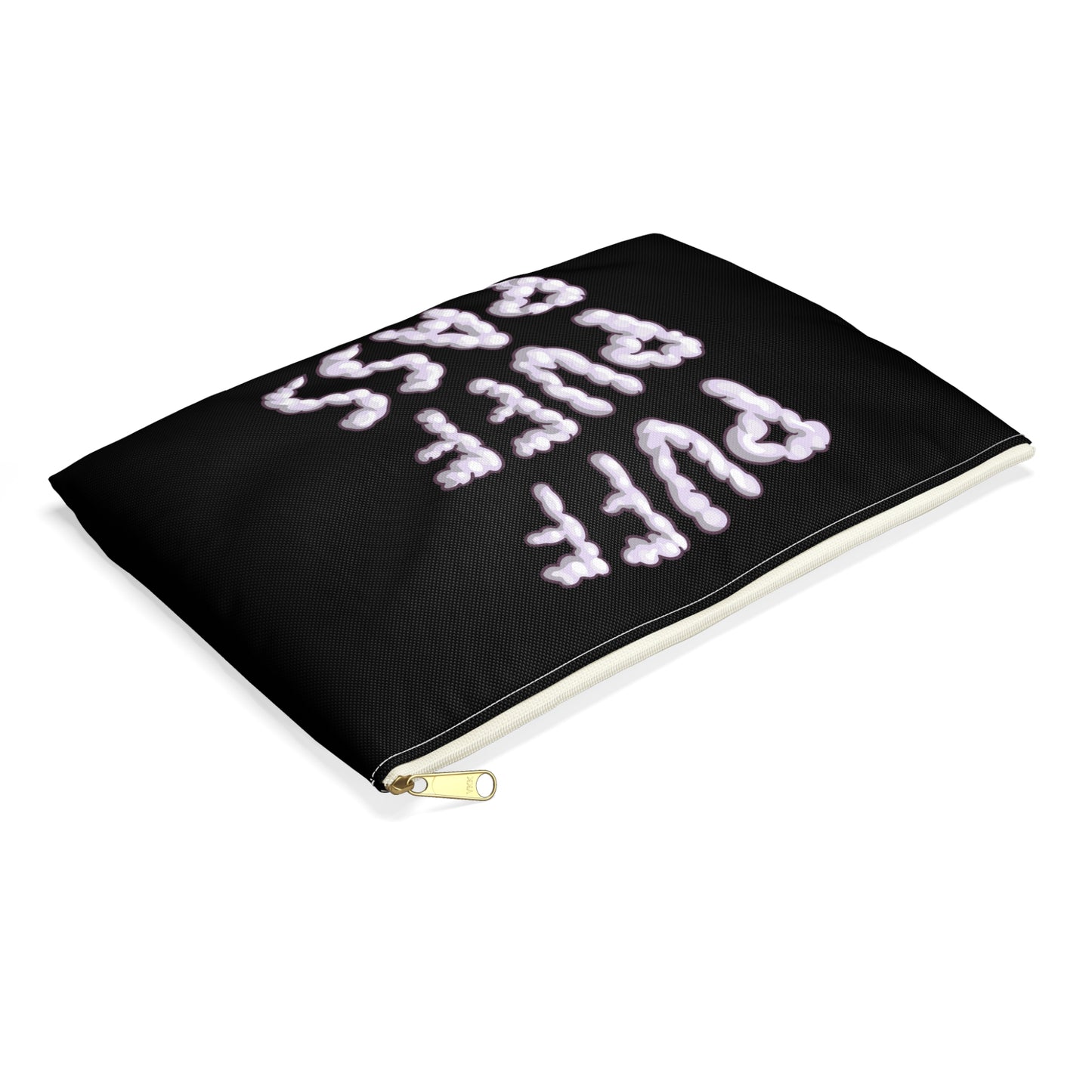 Puff Puff Pass - Accessory Pouch Black - Stoner Cannabis Weed Jewish Israeli Israel - by Far Out Prints & Co.