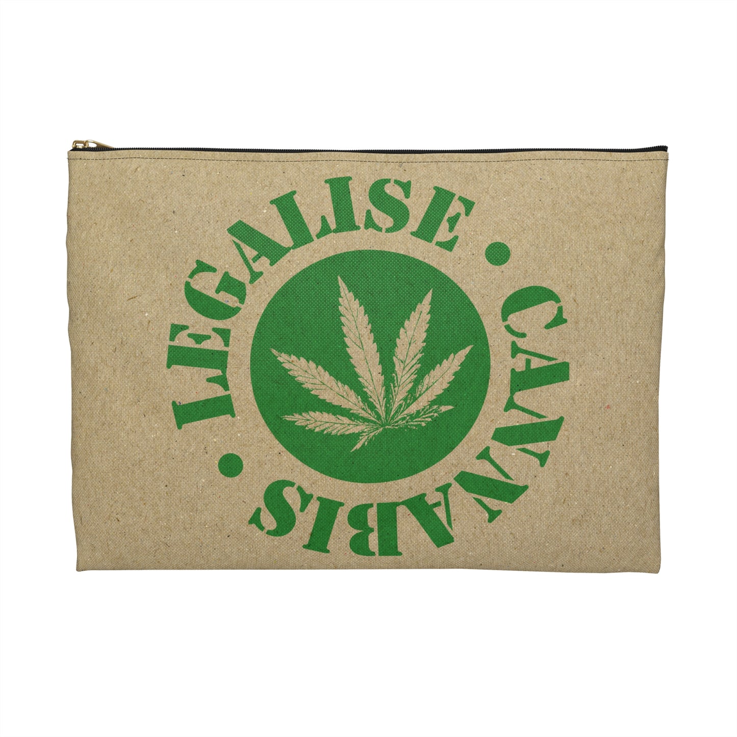 Legalise Cannabis - Accessory Pouch - Stoner Cannabis Weed Jewish Israeli Israel - by Far Out Prints & Co.