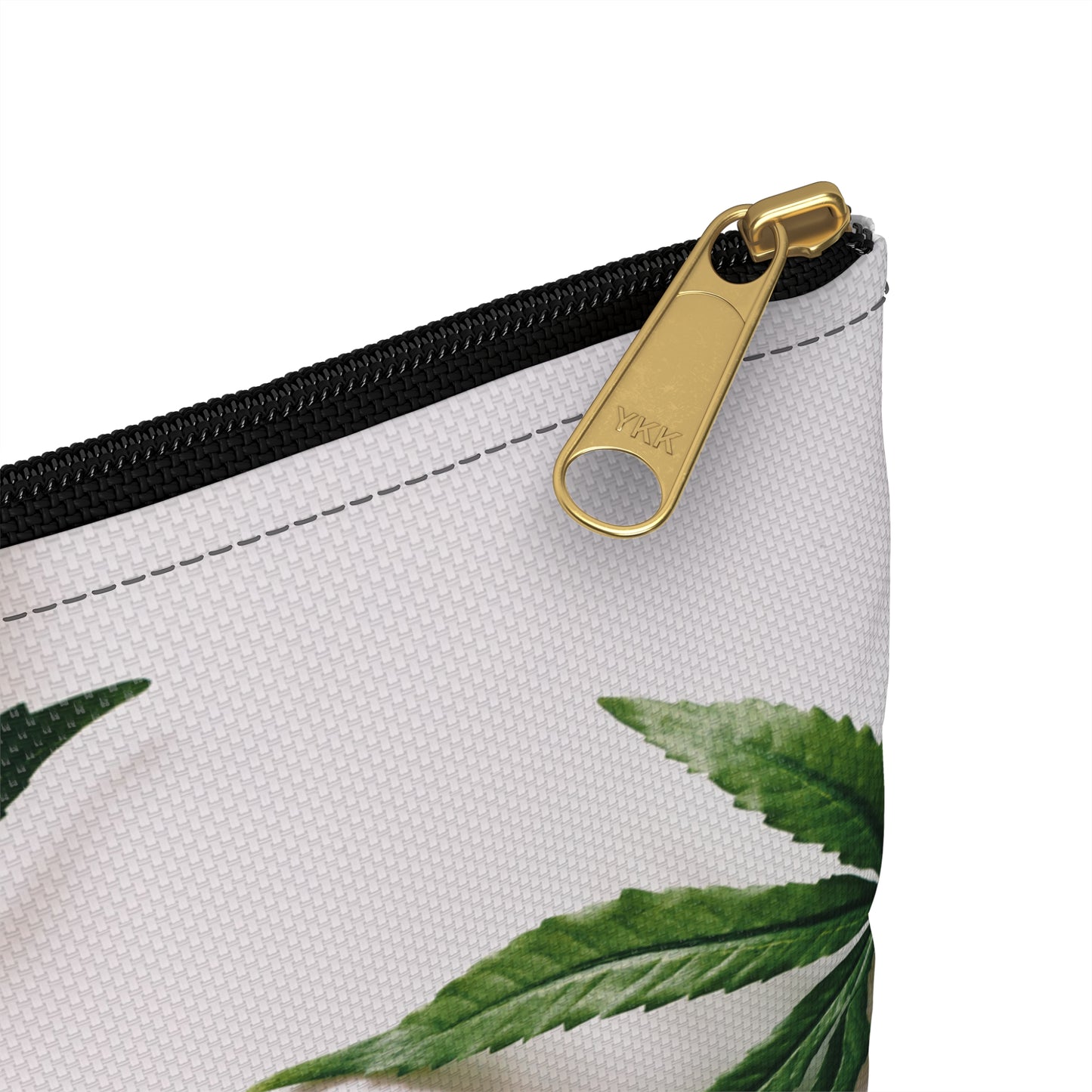Medicine Cannabis Pattern - Accessory Pouch White - Stoner Cannabis Weed Jewish Israeli Israel - by Far Out Prints & Co.