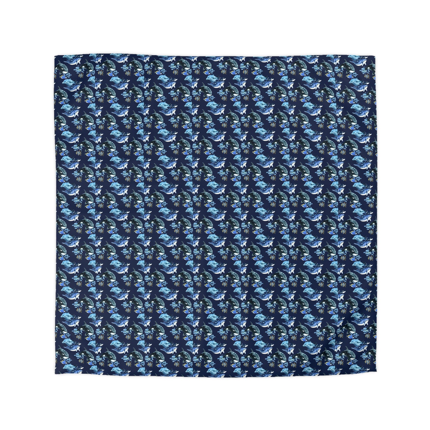 Duvet Cover Blanket for Him or Her Gift Ocean Lover Present Orca Killer Whale Dolphin Pattern Free Willy Gladys Sea Creatures Kids Adults