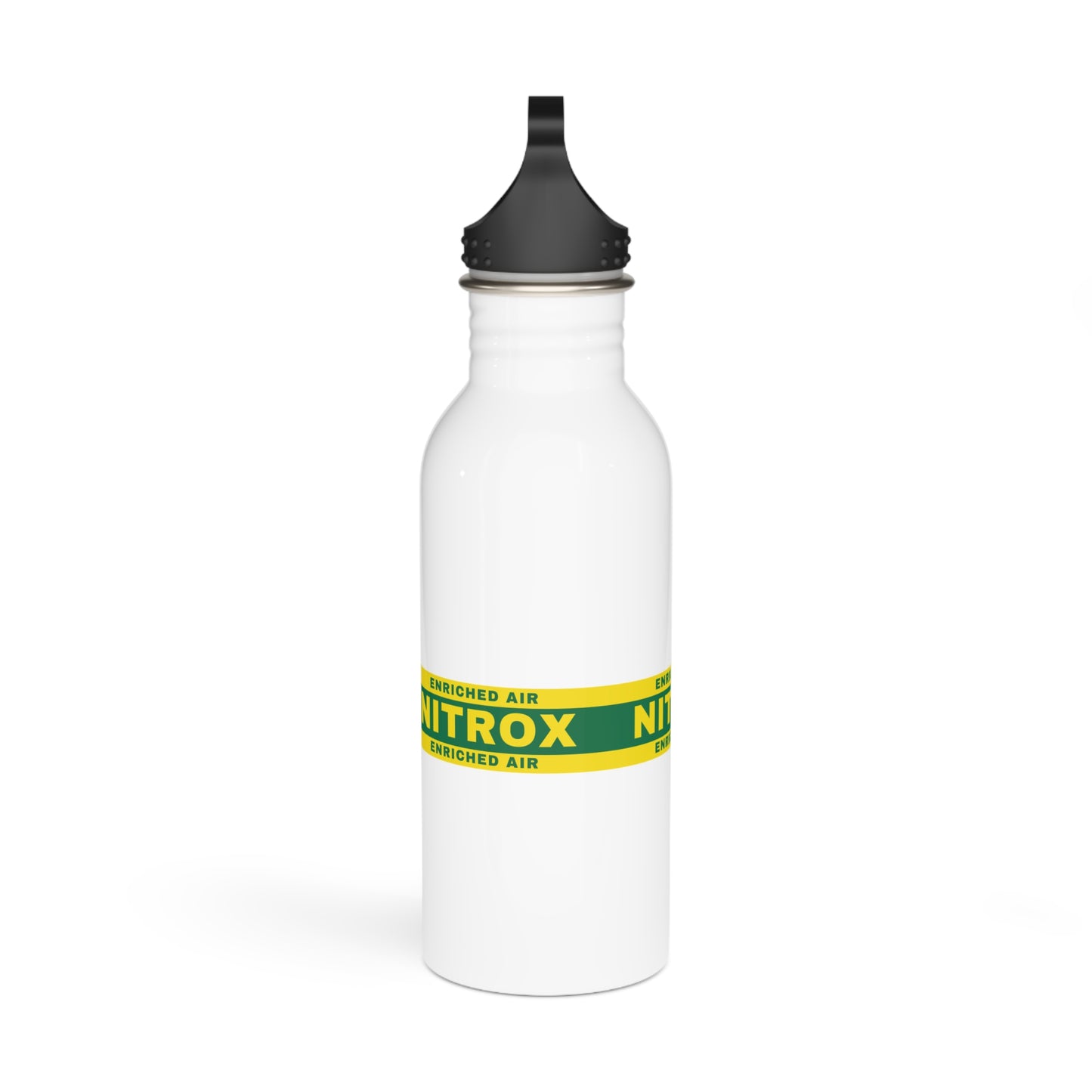 Enriched Air Nitrox EANx | Scuba Life | Scuba Diving Lovers | White Stainless Steel Premium Water Bottle by Far Out Prints & Co