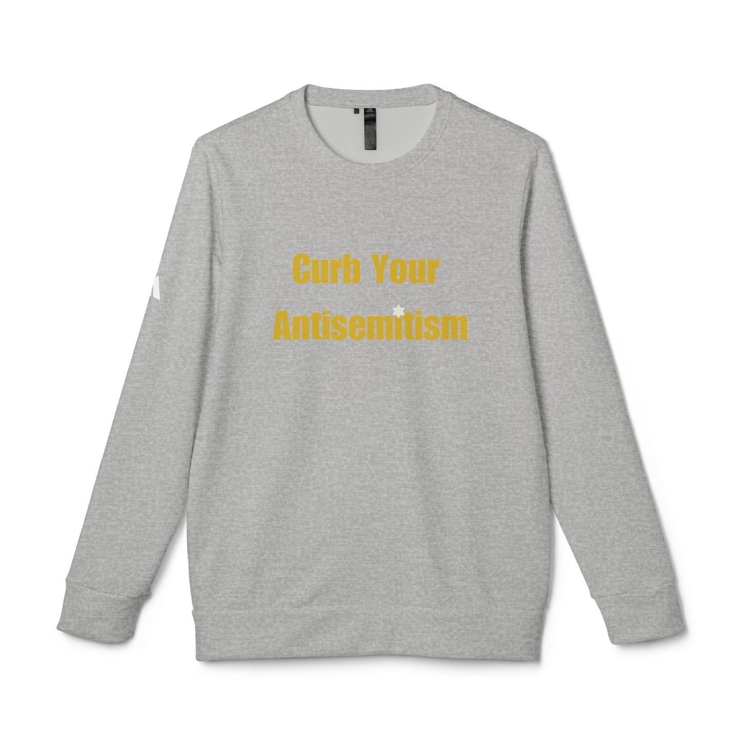 Curb Your Antisemitism Sweatshirt Personalised Customised Israeli Unisex Fleece Crewneck Sweatshirt Jewish Gift Israel Present Stand With Us
