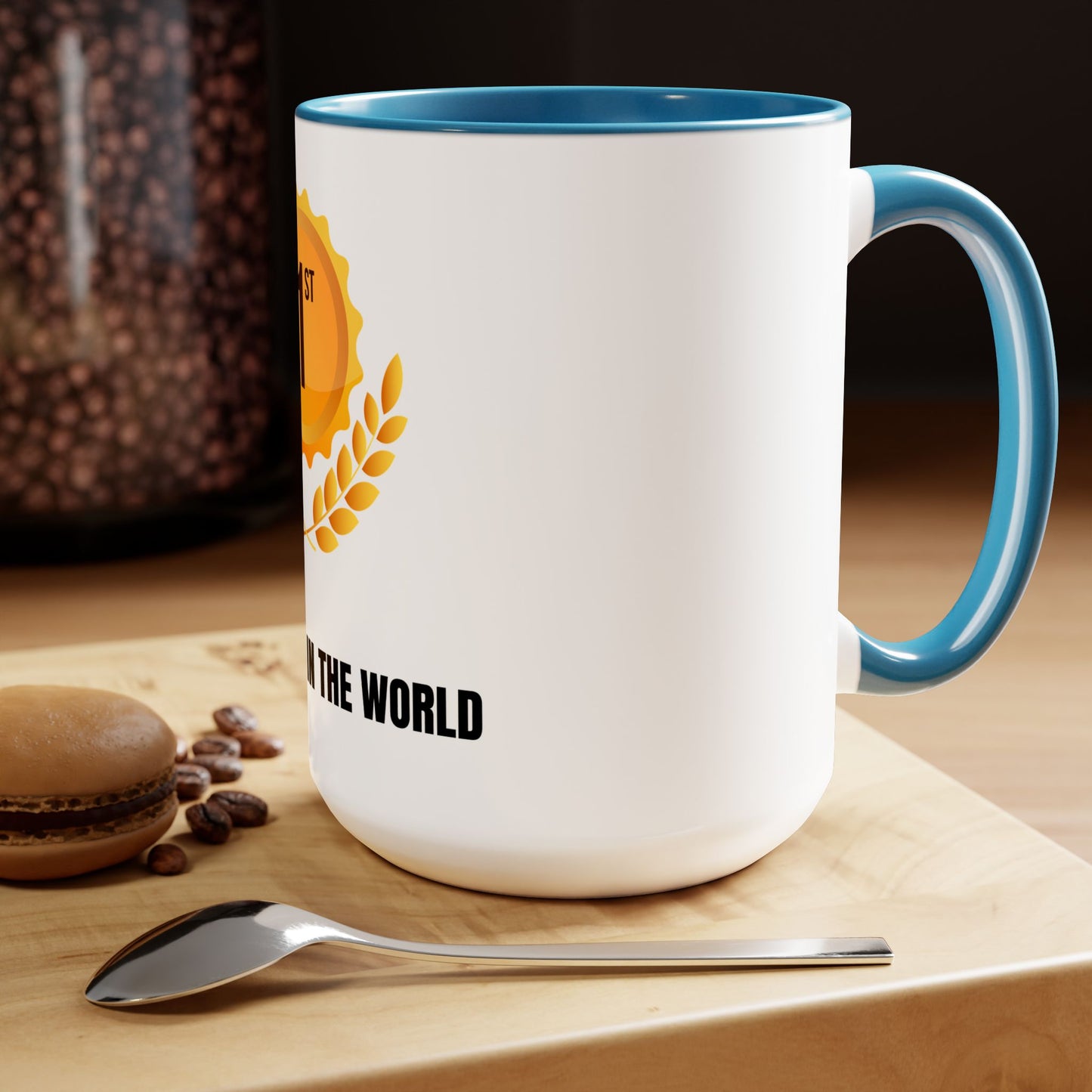 Best Bubbe In The World | Two-Tone Coffee Mugs, 15oz | No 1 Funny Jewish Mug Gifts Coffee Gift for Safta Zayde Mom | Far Out Prints & Co.